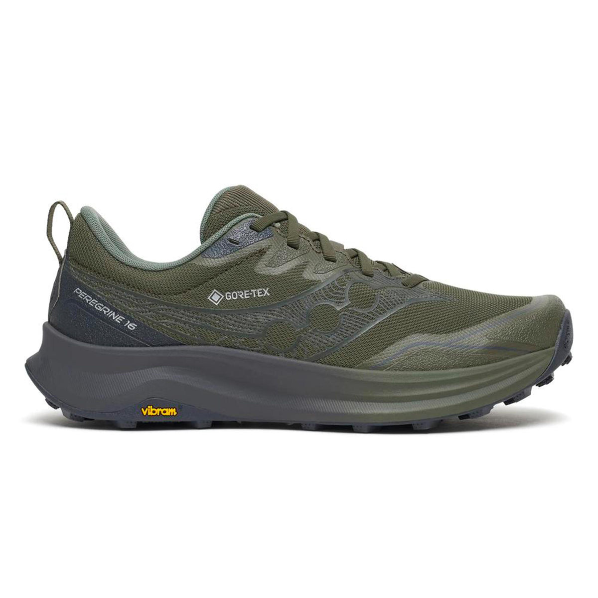Saucony Peregrine 16 GTX Trail running shoe Men - olive, grey
