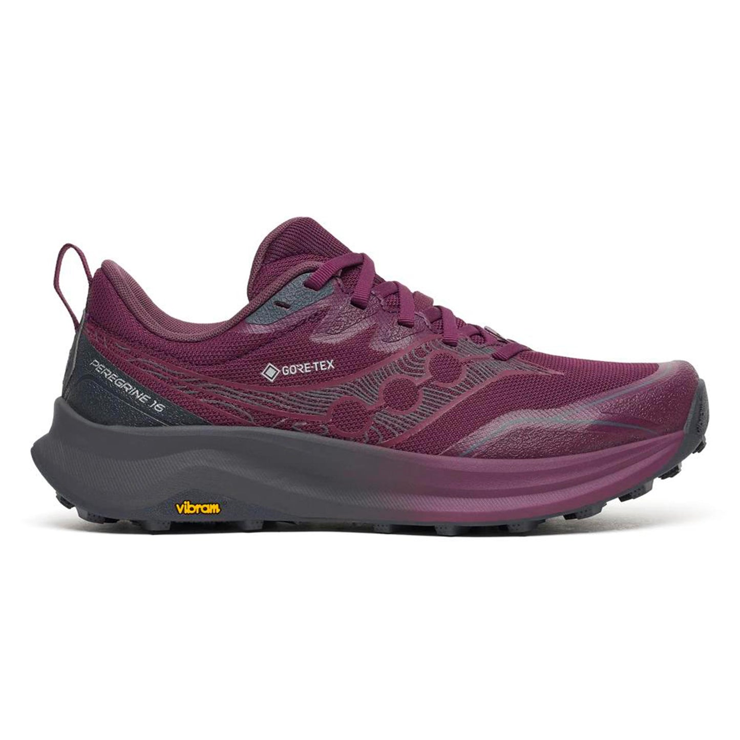 Saucony Peregrine 16 GTX Trail running shoe Women - wine red, grey