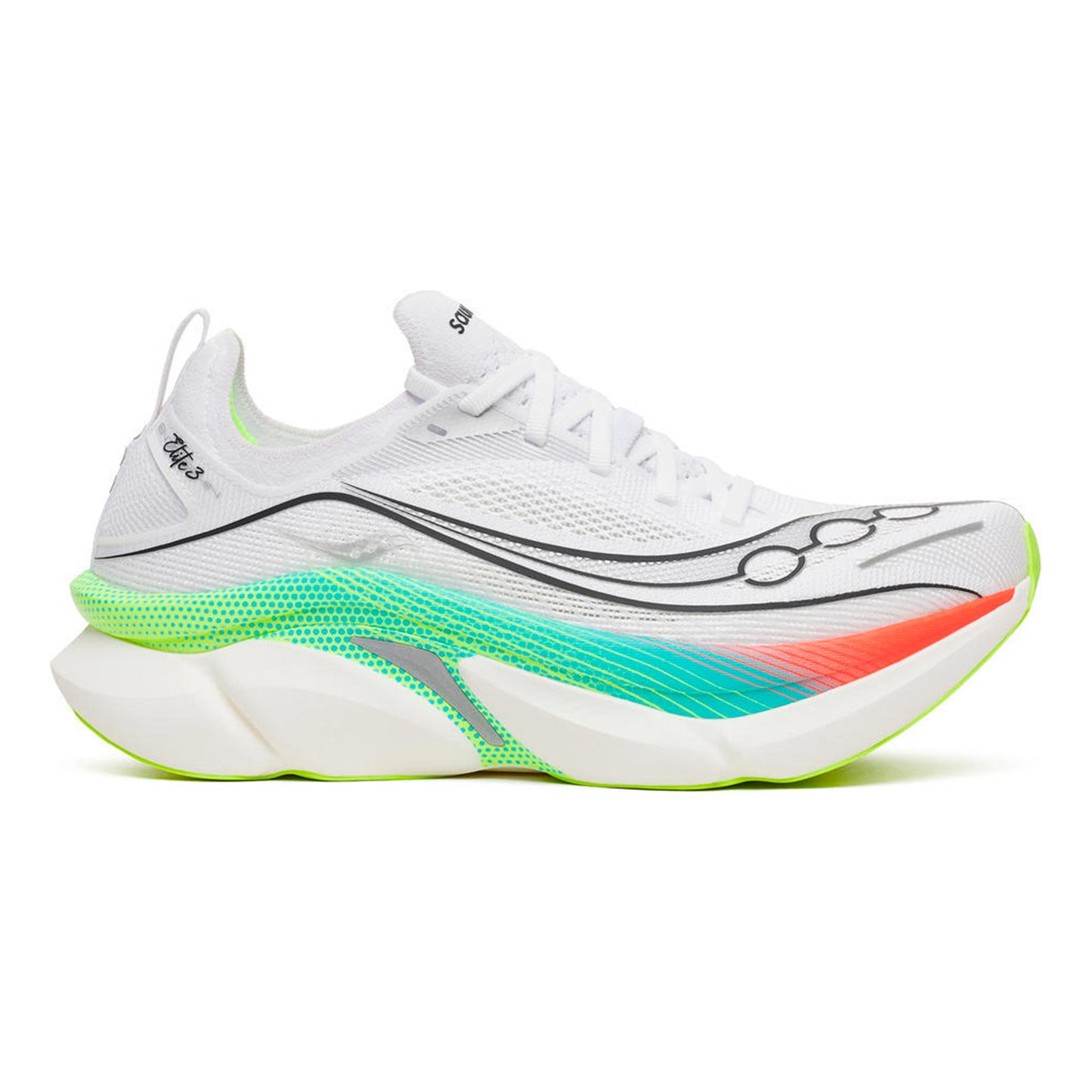 Saucony Endorphin Elite 3 Competition running shoe Unisex - white, multicoloured