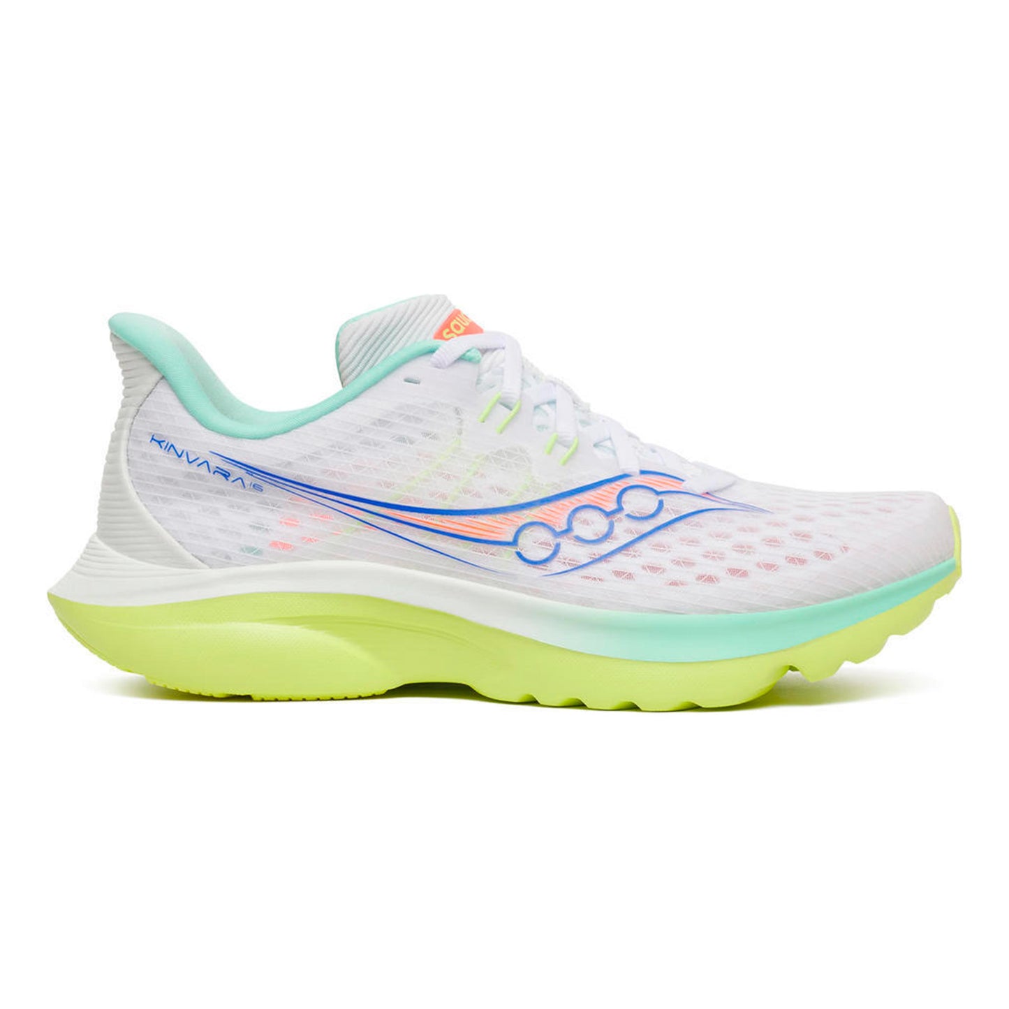 Saucony Kinvara 16 Neutral running shoe Women - white, neon yellow