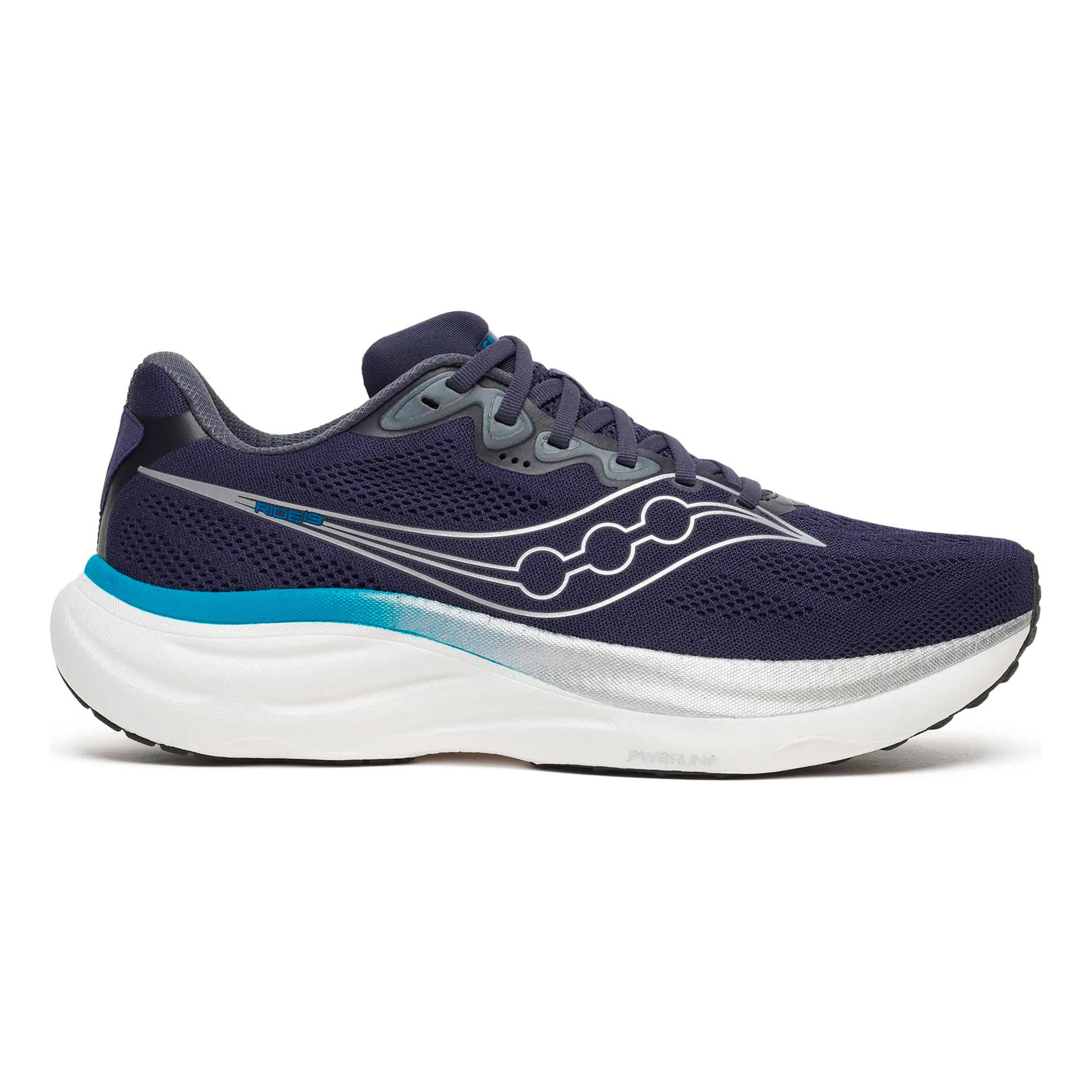Saucony Ride 19 Neutral running shoe Men - dark blue, silver