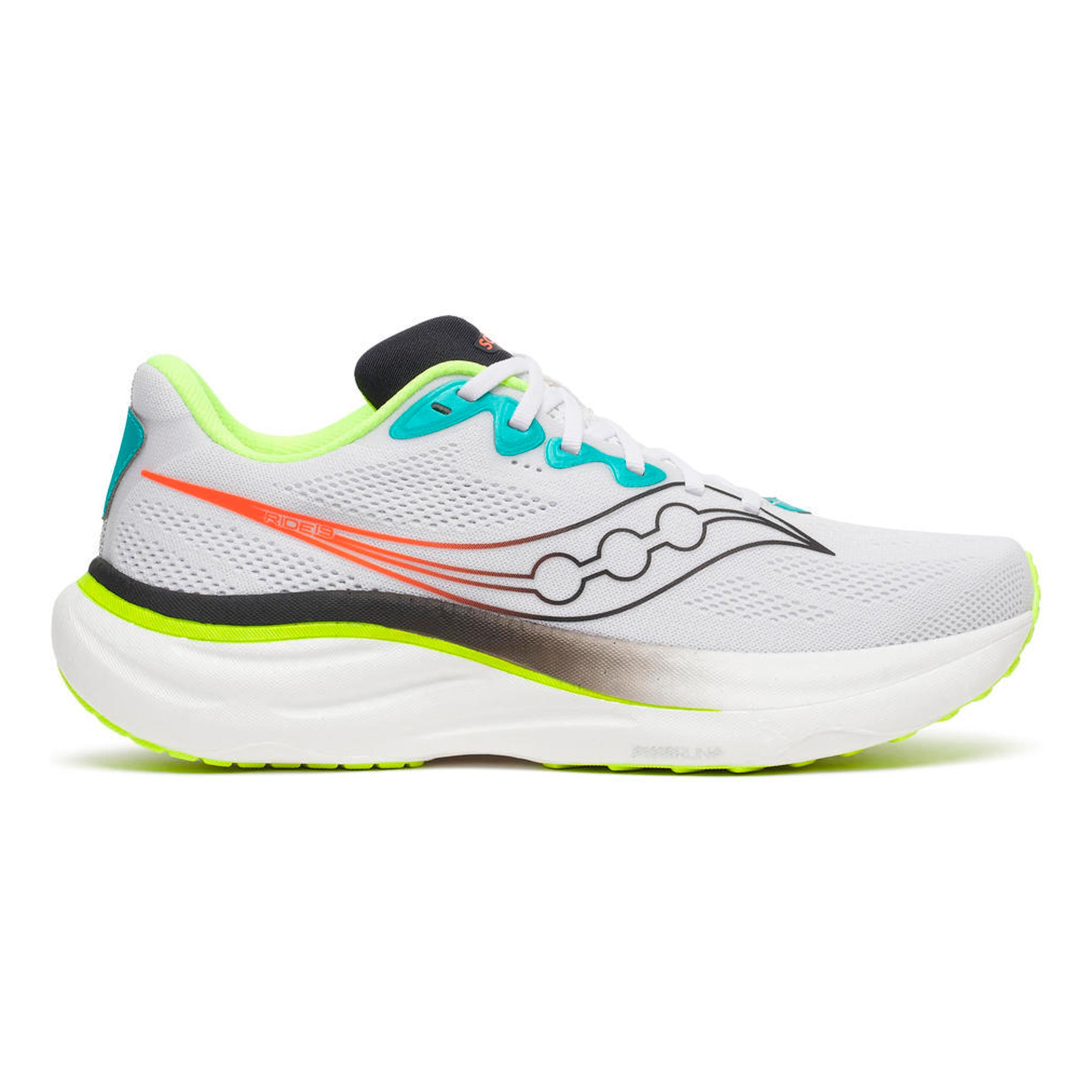 Saucony Ride 19 Neutral running shoe Men - white, multicoloured