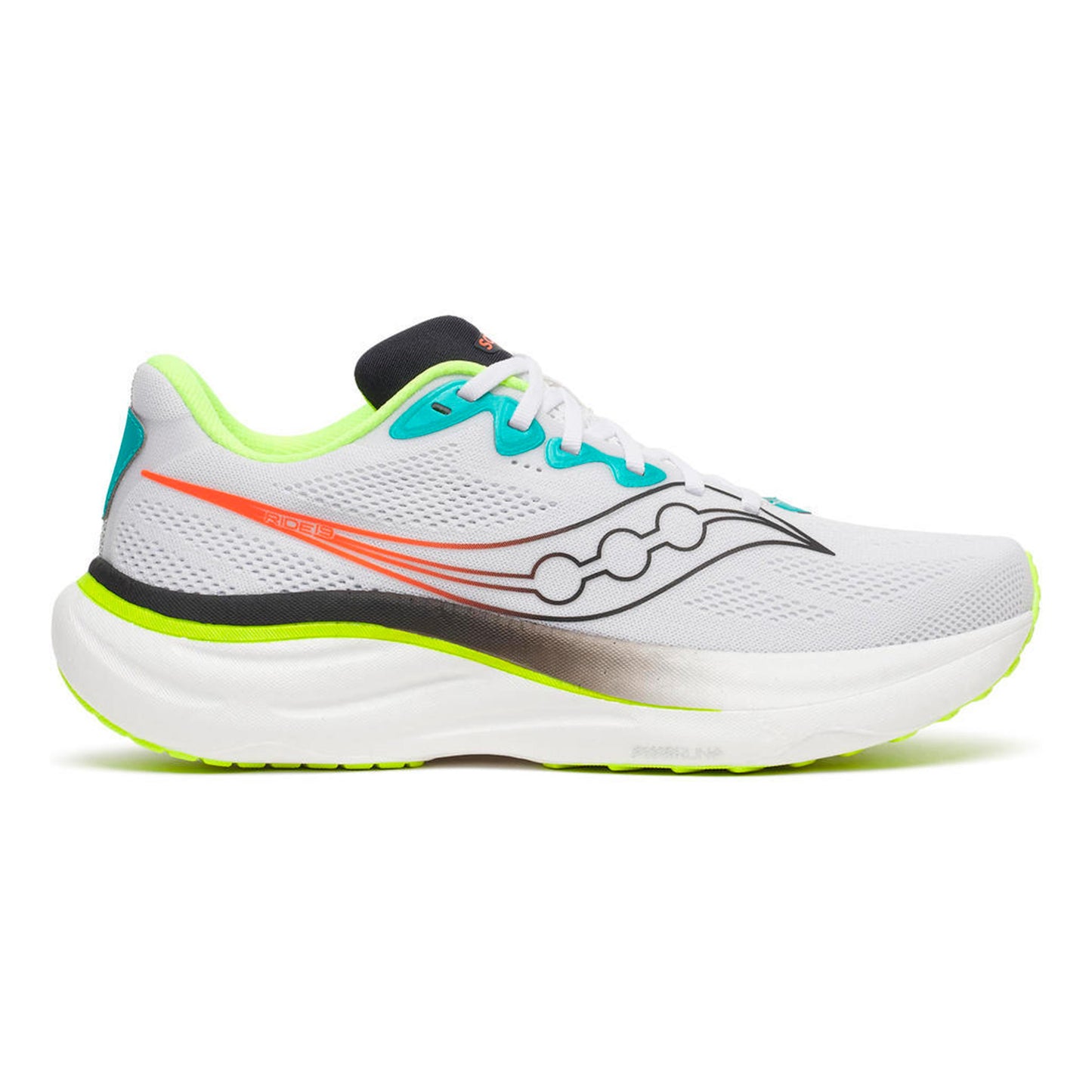 Saucony Ride 19 Neutral running shoe Men - white, multicoloured