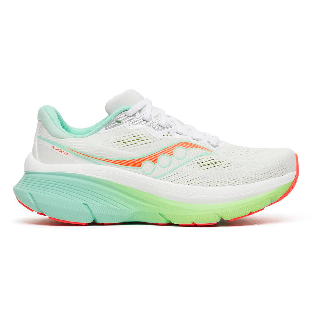 Saucony Guide 19 Stability running shoe Women - white, multicoloured