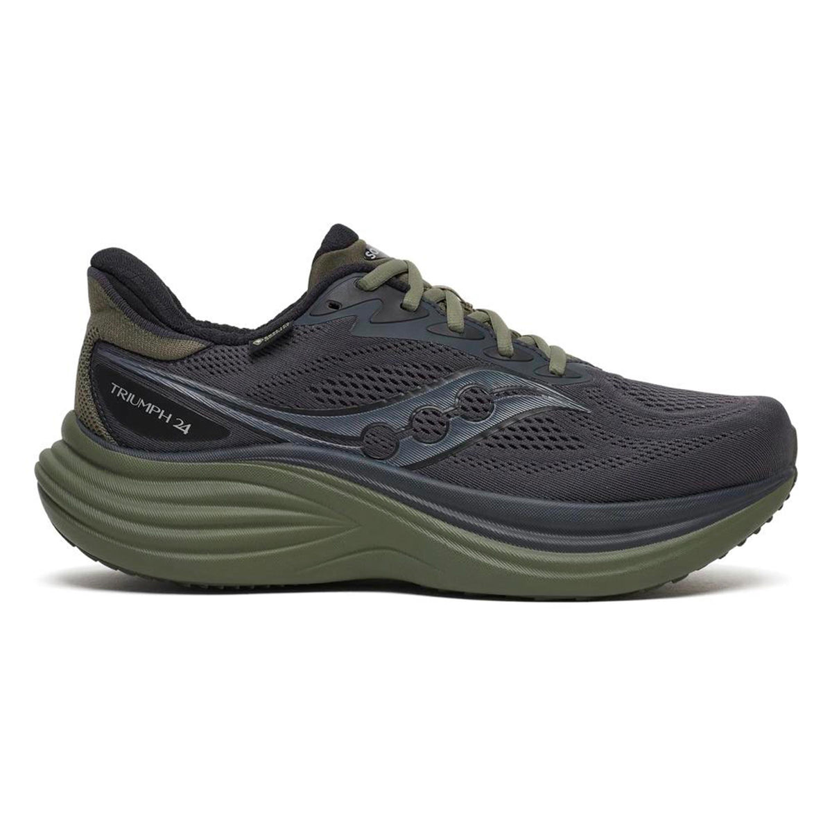 Saucony Triumph 24 GTX Neutral running shoe Men - grey, olive