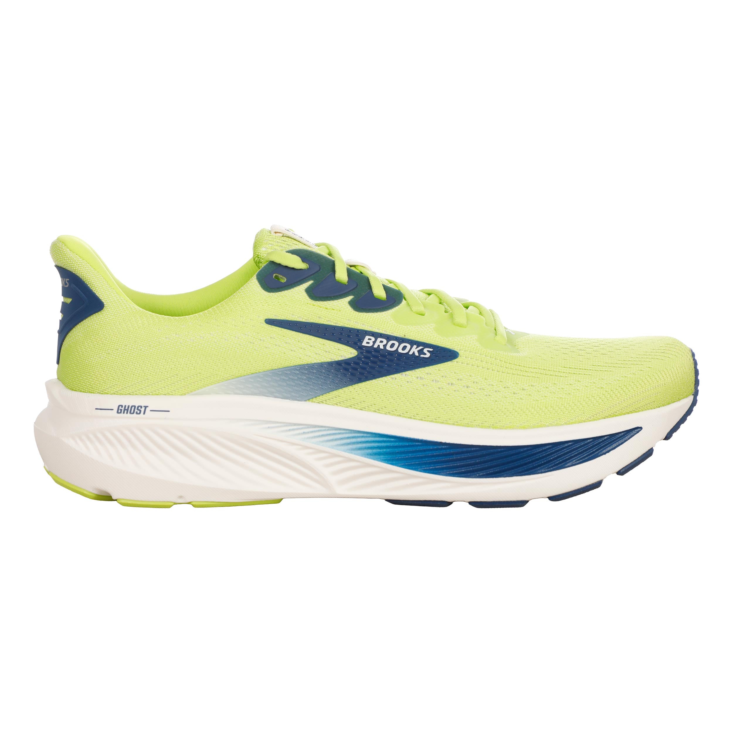 Brooks Ghost 17 Neutral running shoe Men - lime, blue