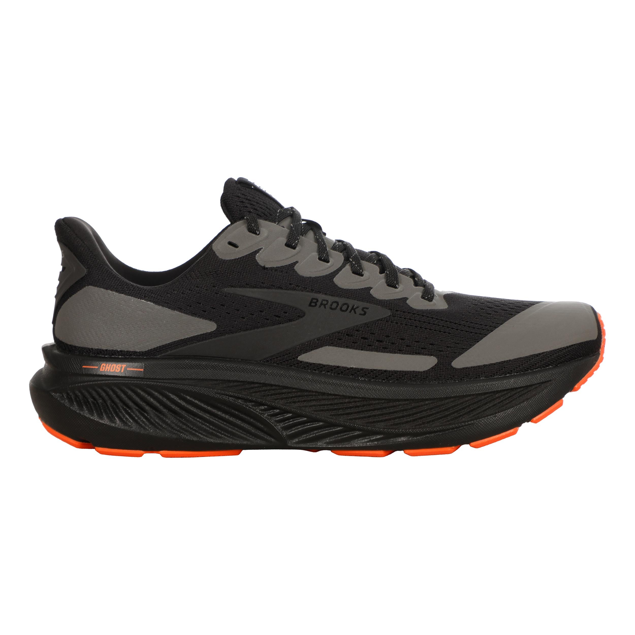 Brooks Ghost 17 Neutral running shoe Men - black, orange