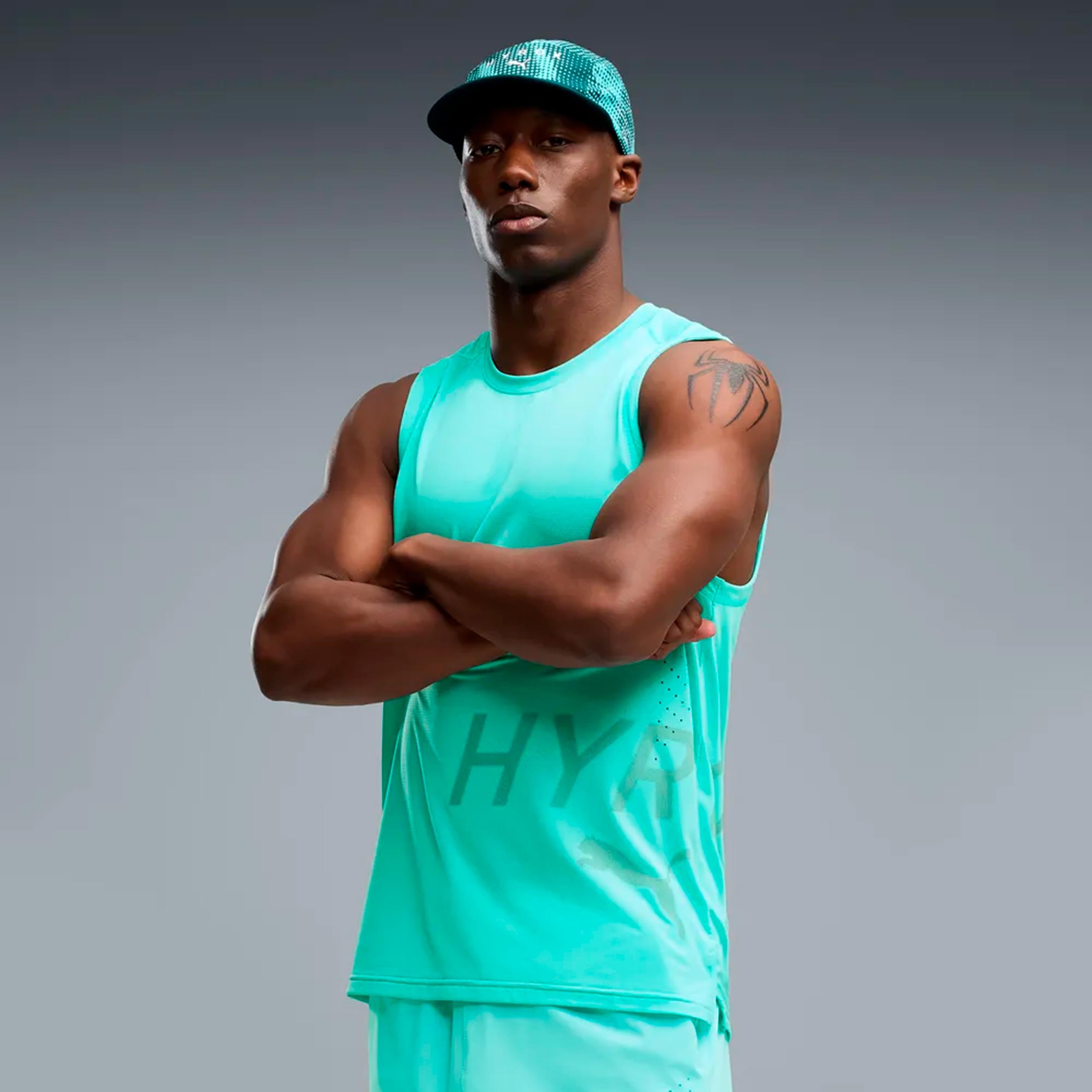 Puma HYROX PWRMODE Training  Running shirt Men - mint