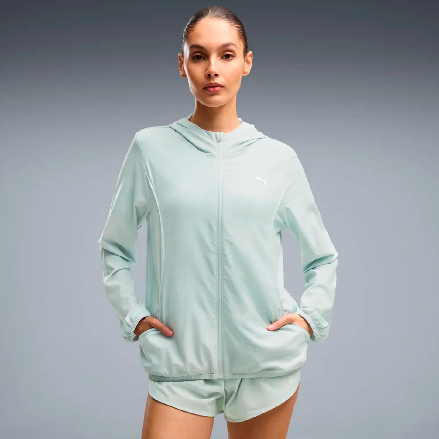 Puma Velocity AOP Woven  Running jacket Women - light green