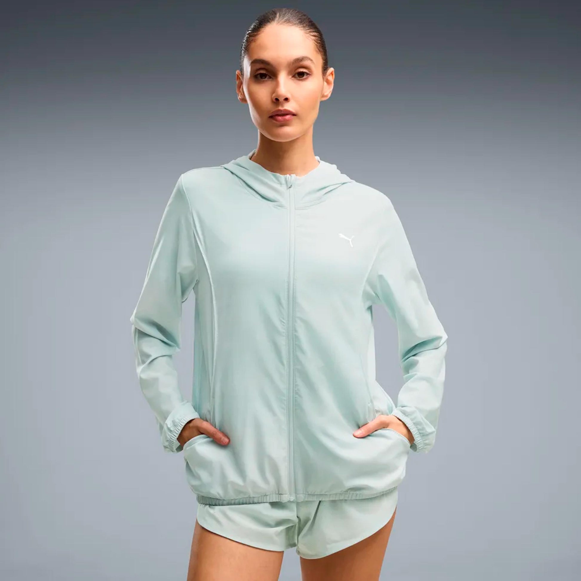 Puma Velocity AOP Woven  Running jacket Women - light green