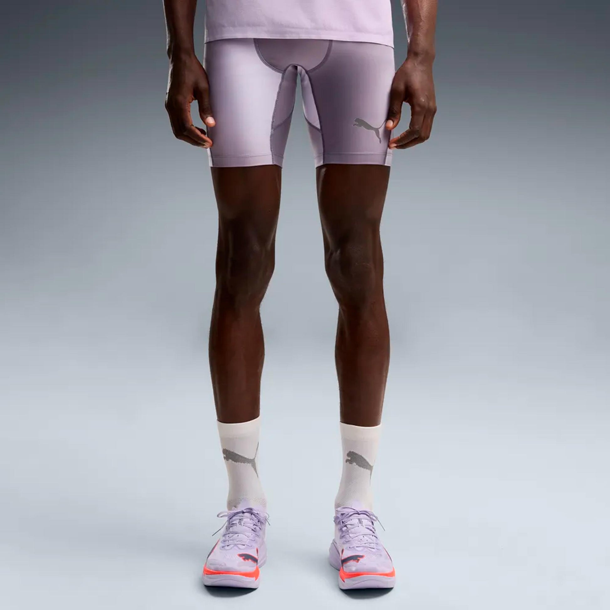 Puma Lightspeed AOP 8in half  Running tights Men - grey