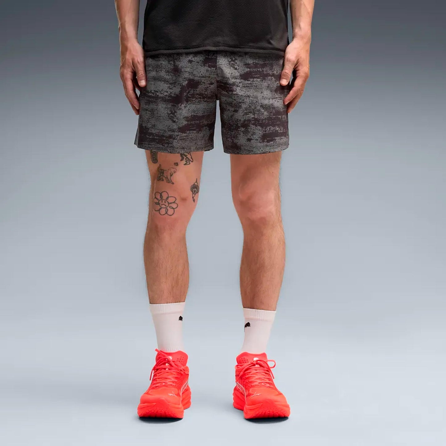 Puma Dreamrun Brightstride AOP 5in  Running shorts Men - black