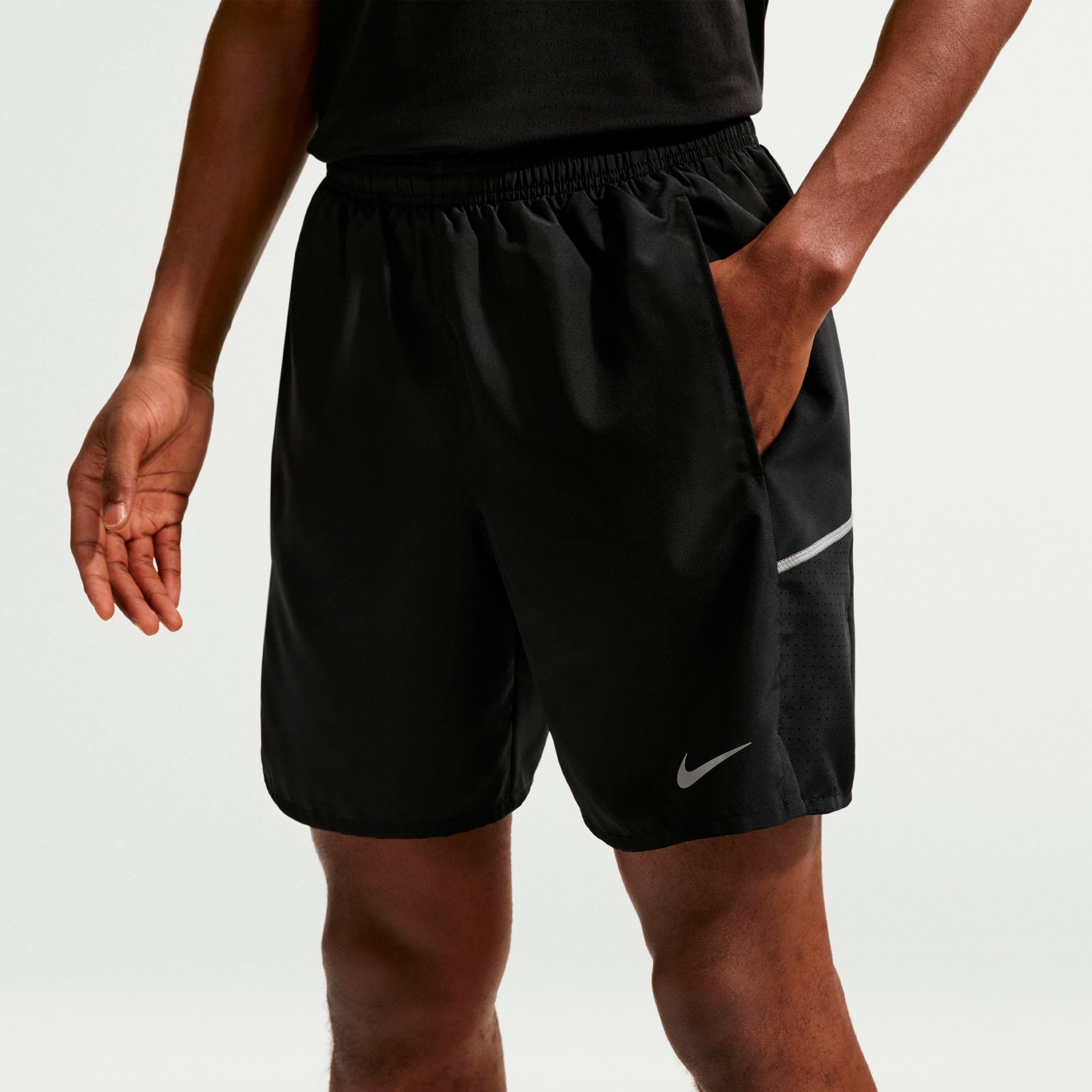 Nike Miler 2in1  Running shorts Men - black, silver