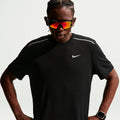 Miler  Running shirt Men - black, silver