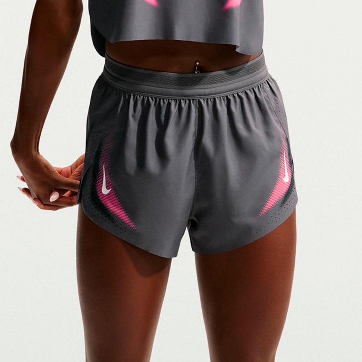 Nike AeroSwift  Running shorts Women - grey, white