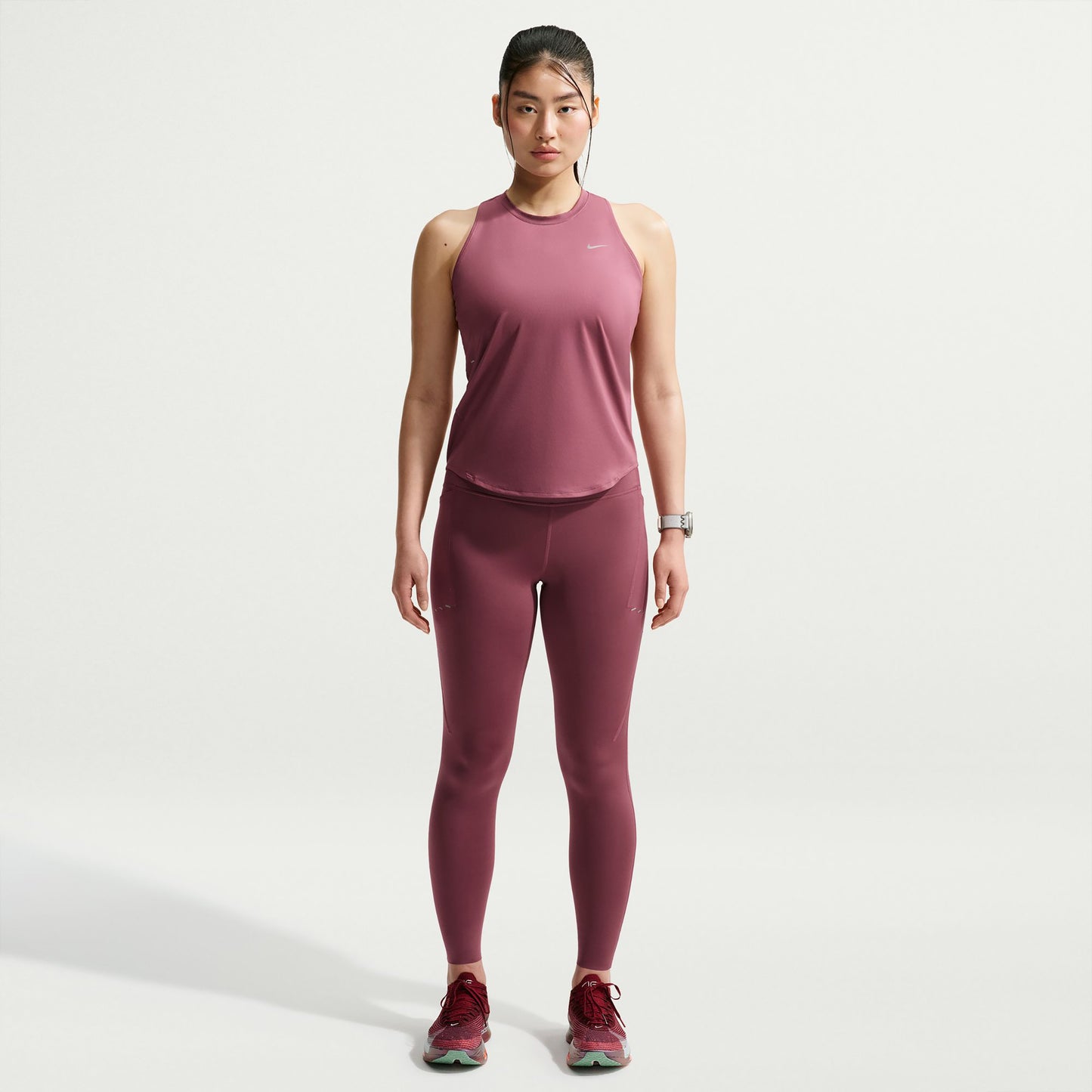 Nike Swift  Running shirt Women - mauve, silver