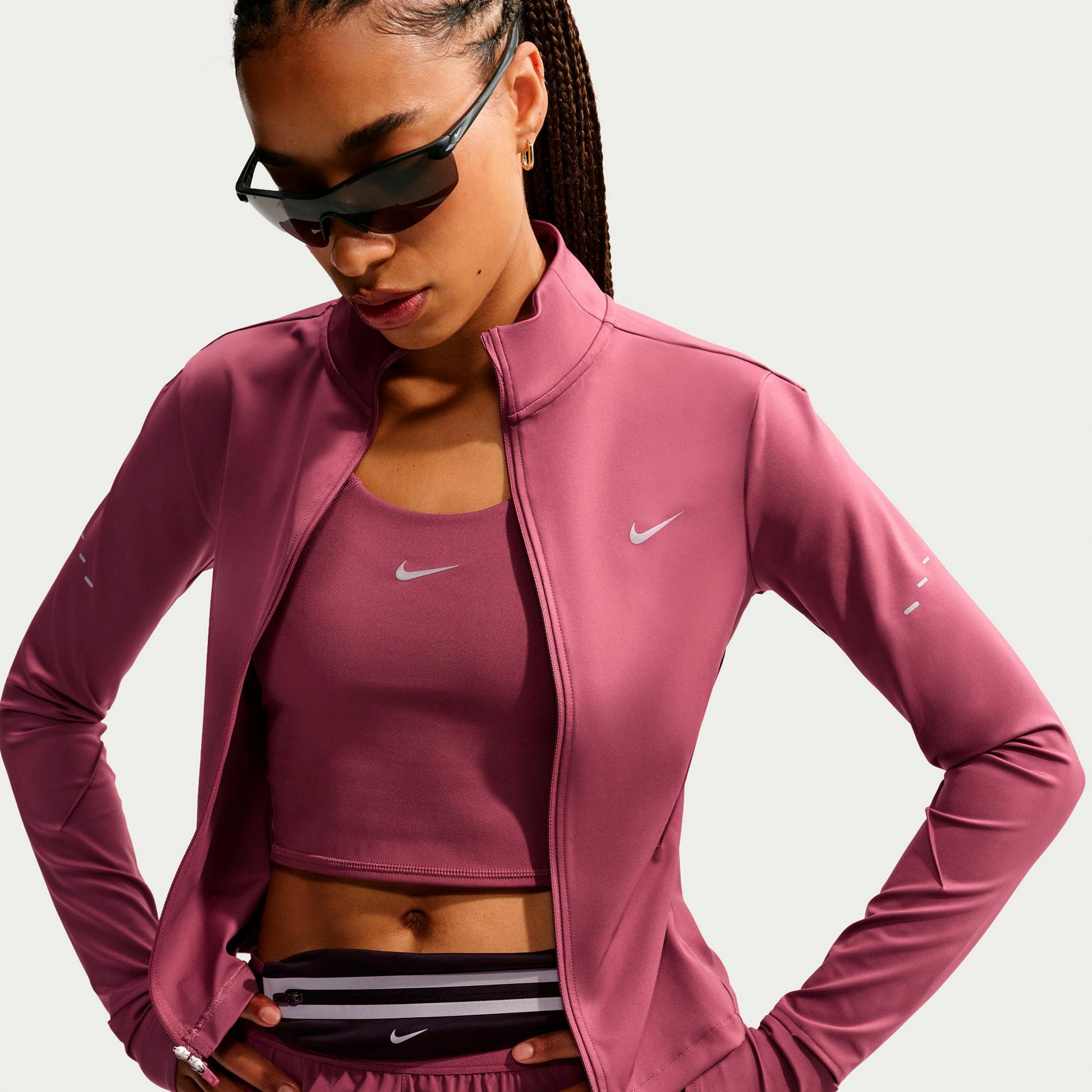 Nike Swift  Running jacket Women - mauve, silver