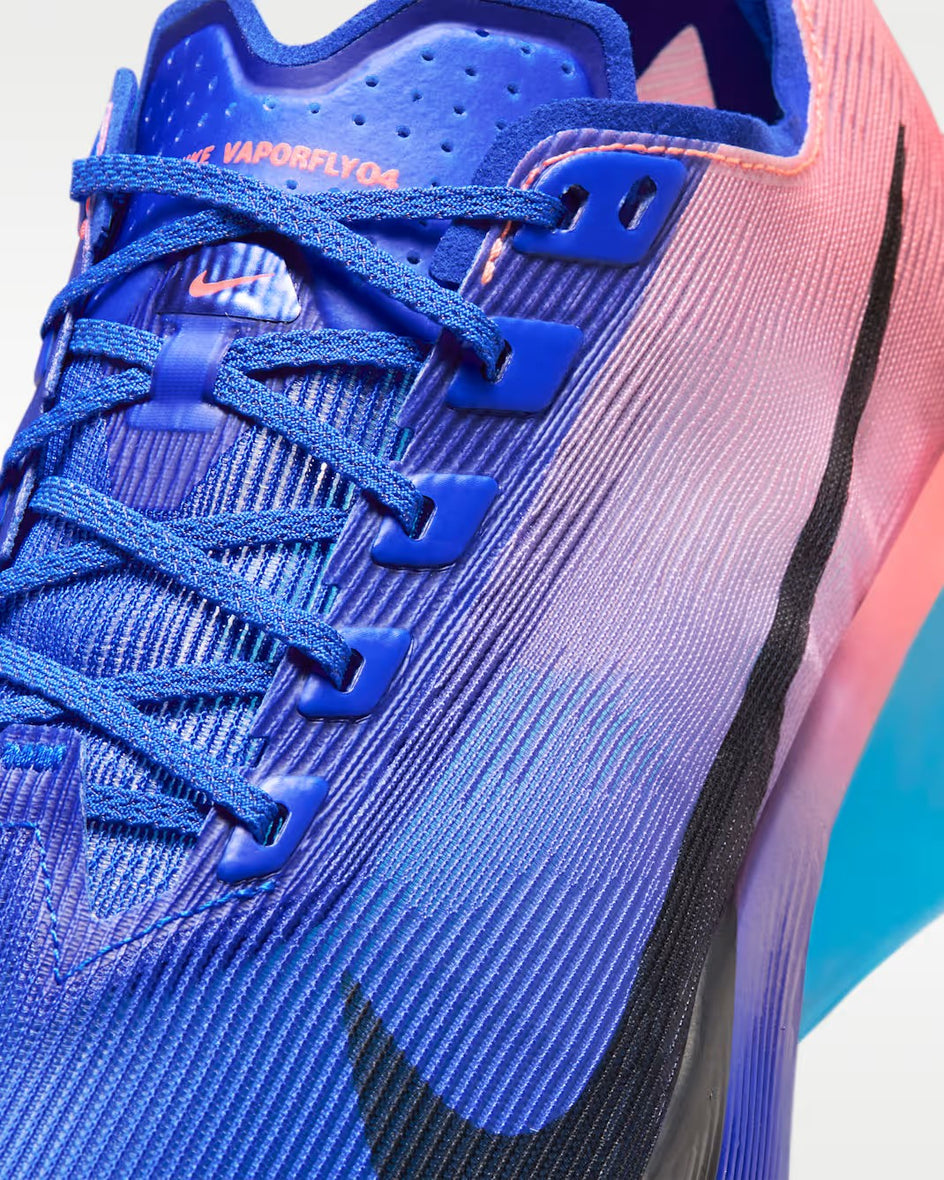 Nike Vaporfly seen from above with a view of the upper