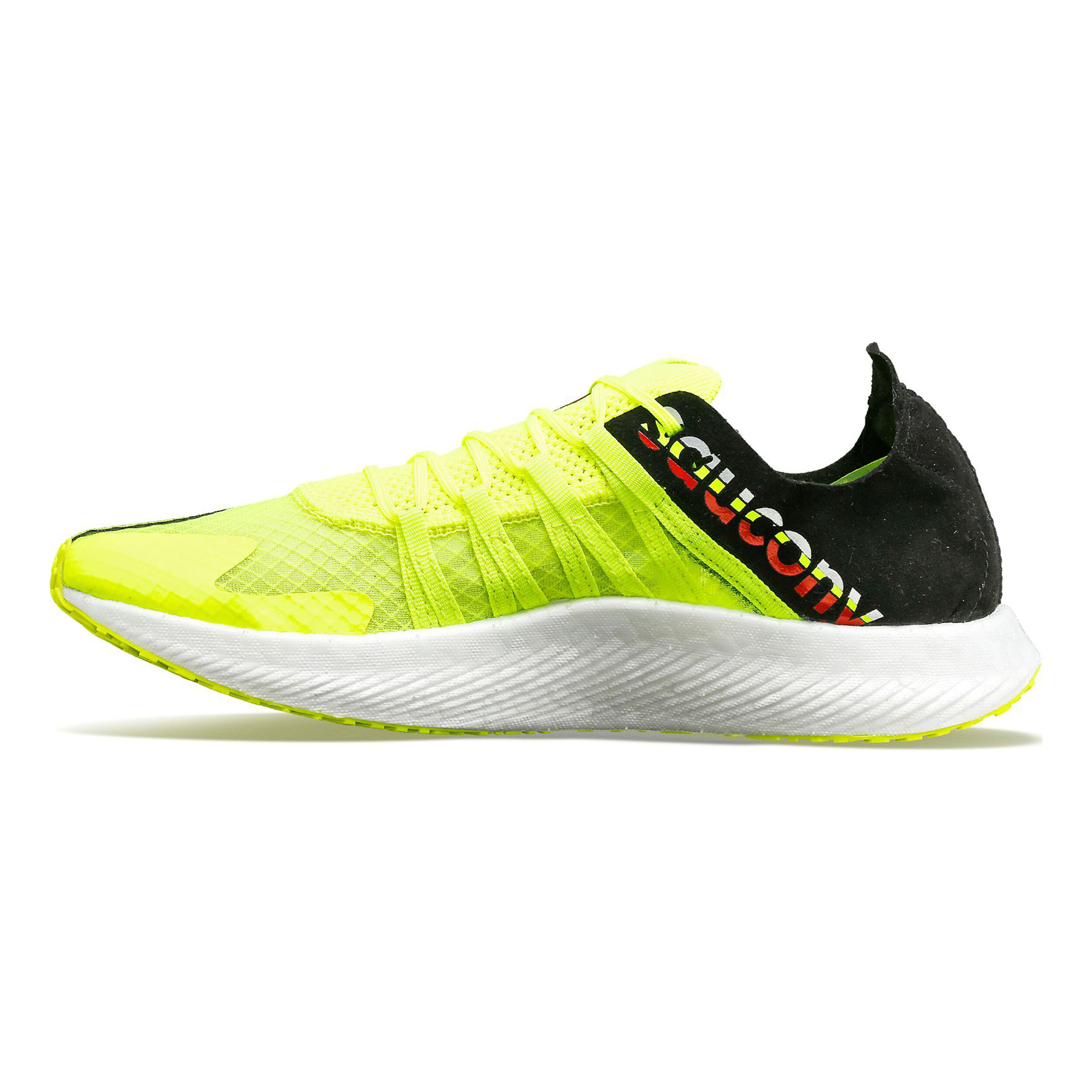 Bright yellow running shoes on sale