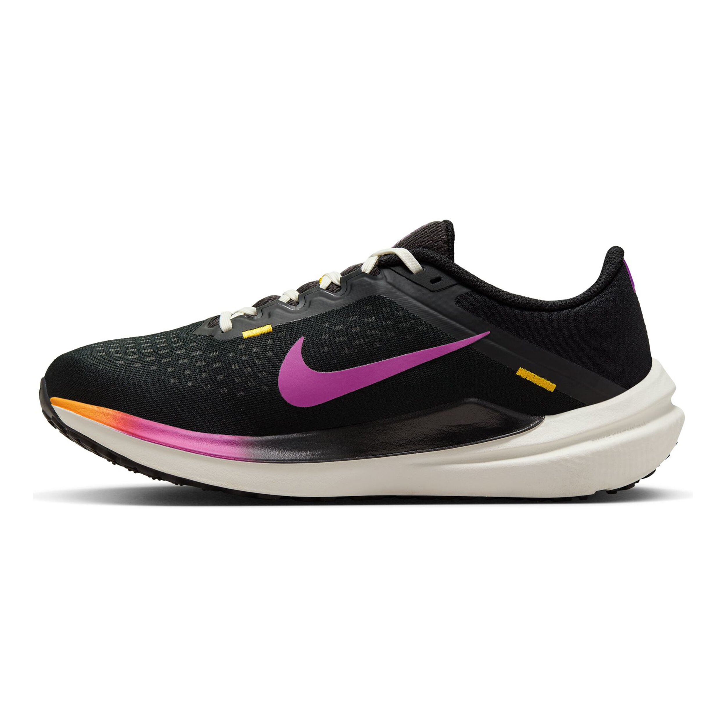 Nike women's zoom winflo 4 running shoes - black/pink sales