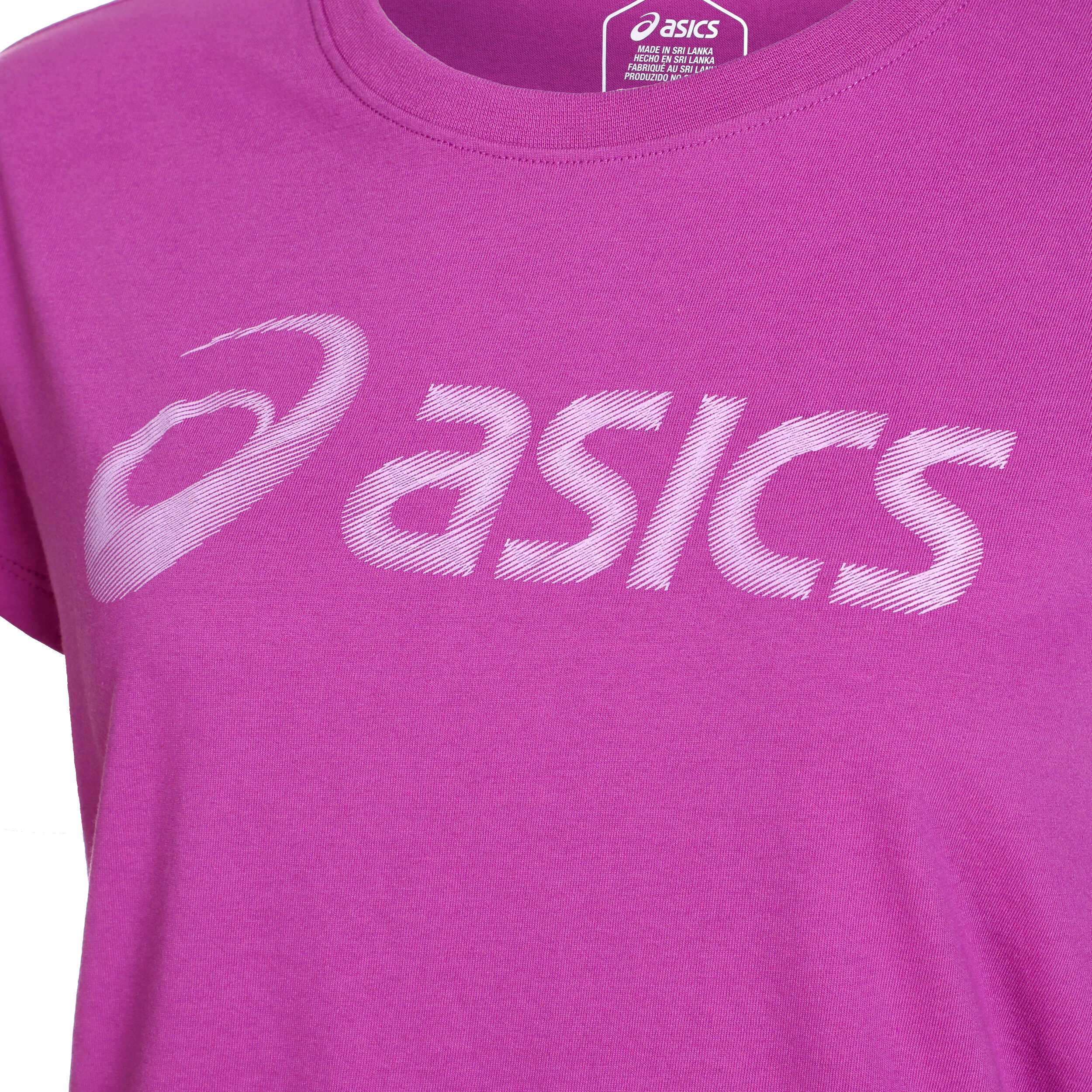 Asics t clearance shirt femme violet