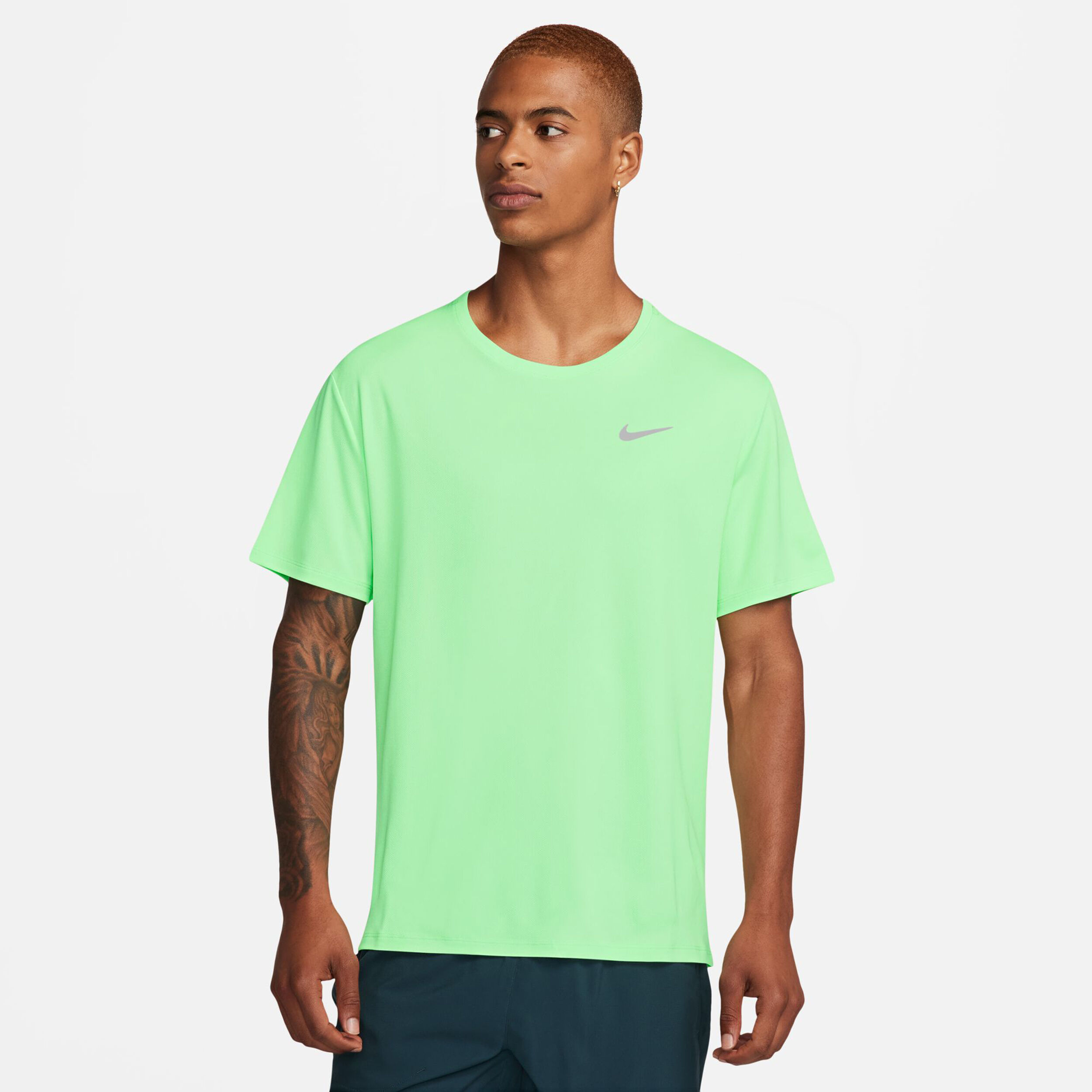 Buy Nike Dri Fit Miler Dri Fit Miler UV Running Shirt Men Mint online Running Point UK