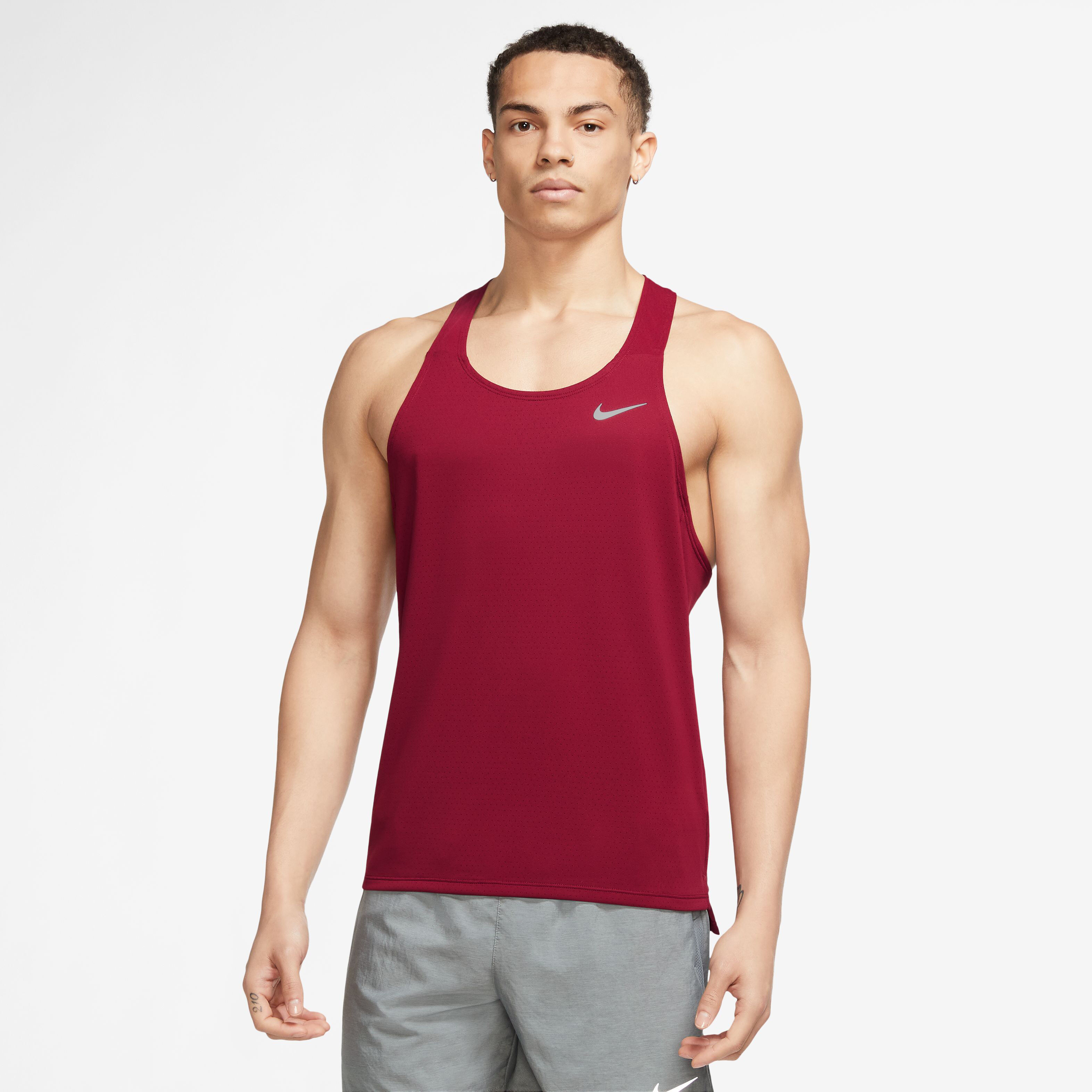 Red dri fit outlet tank top