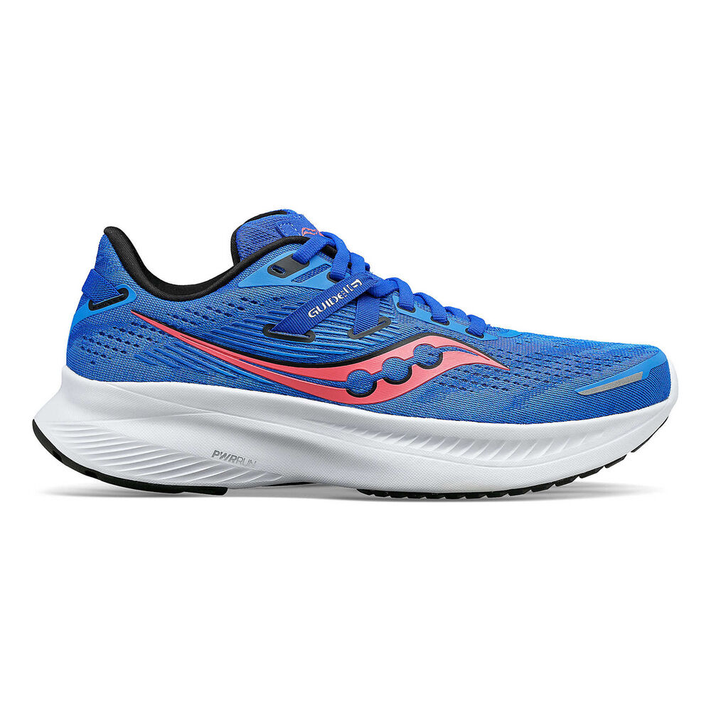 saucony guide 16 stability running shoe women - blue, size 4