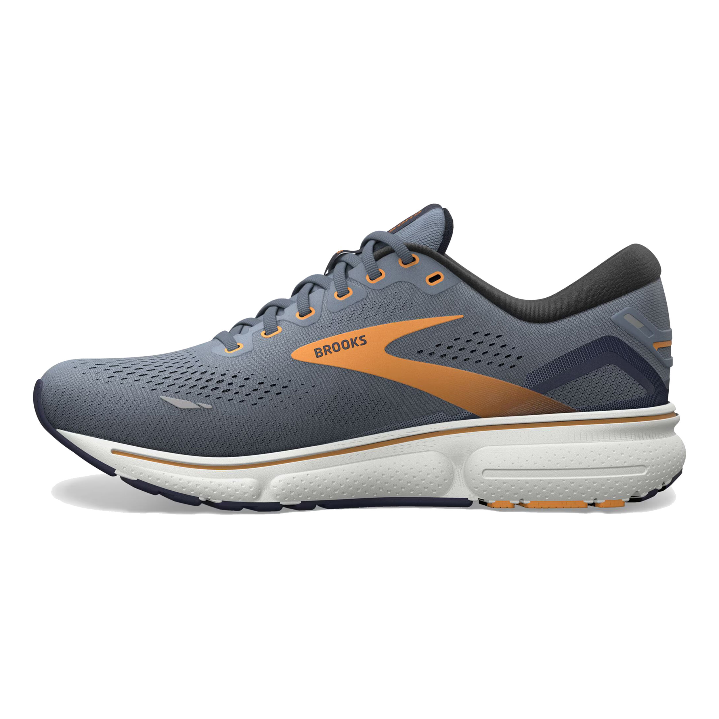 Buy Brooks Ghost 15 Neutral Running Shoe Men Grey Orange online Running Point UK
