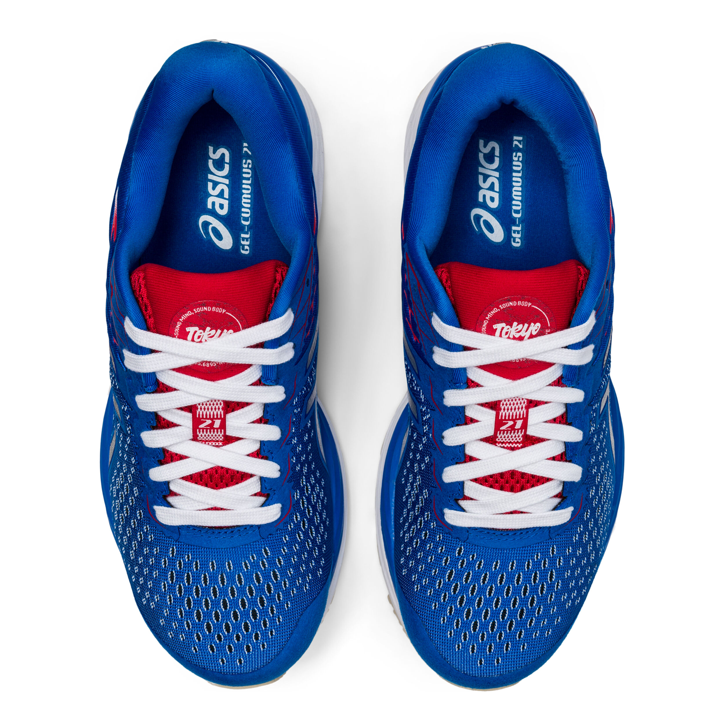 Buy ASICS Gel Cumulus 21 Neutral Running Shoe Women Blue Red online Running Point UK