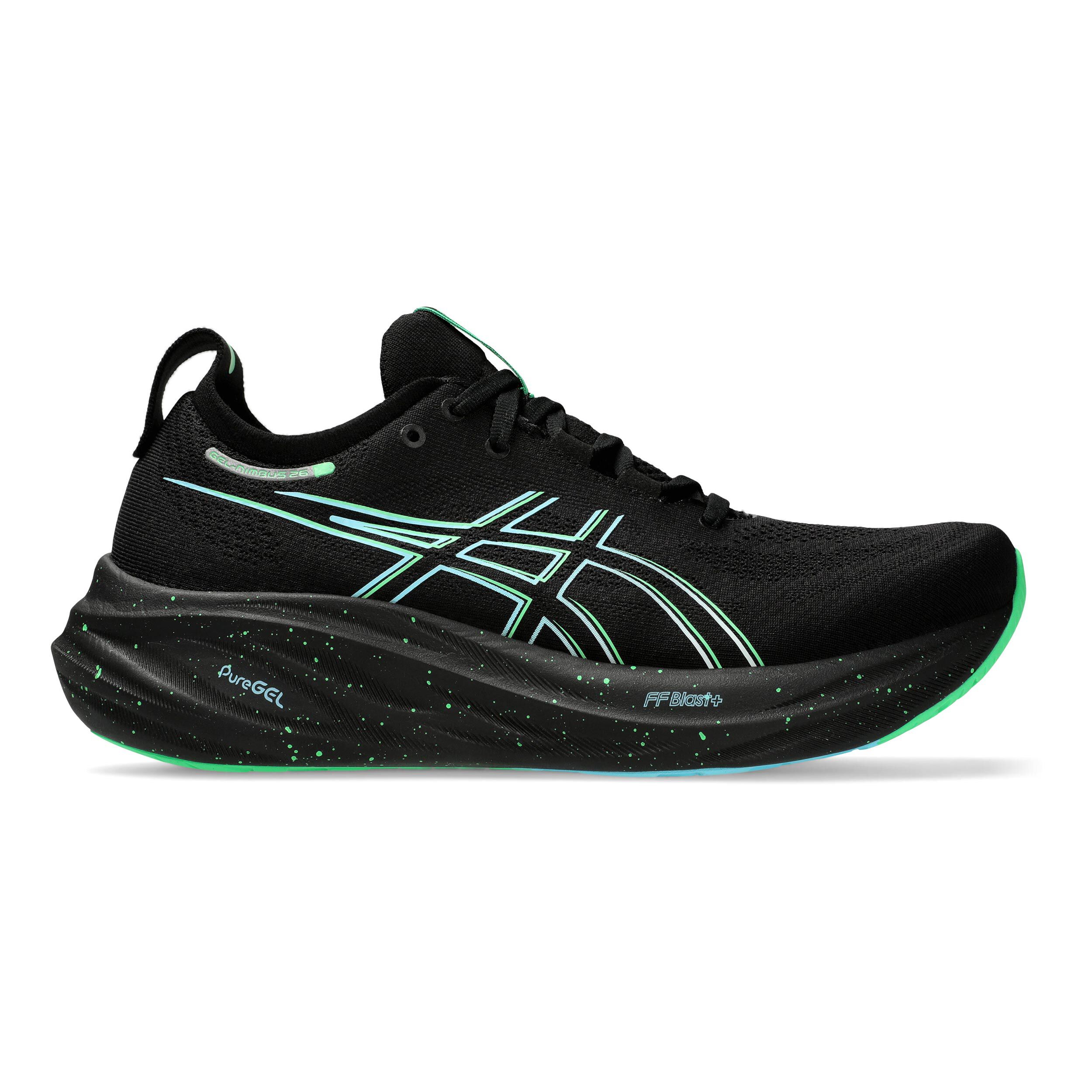 Green and black running shoes online