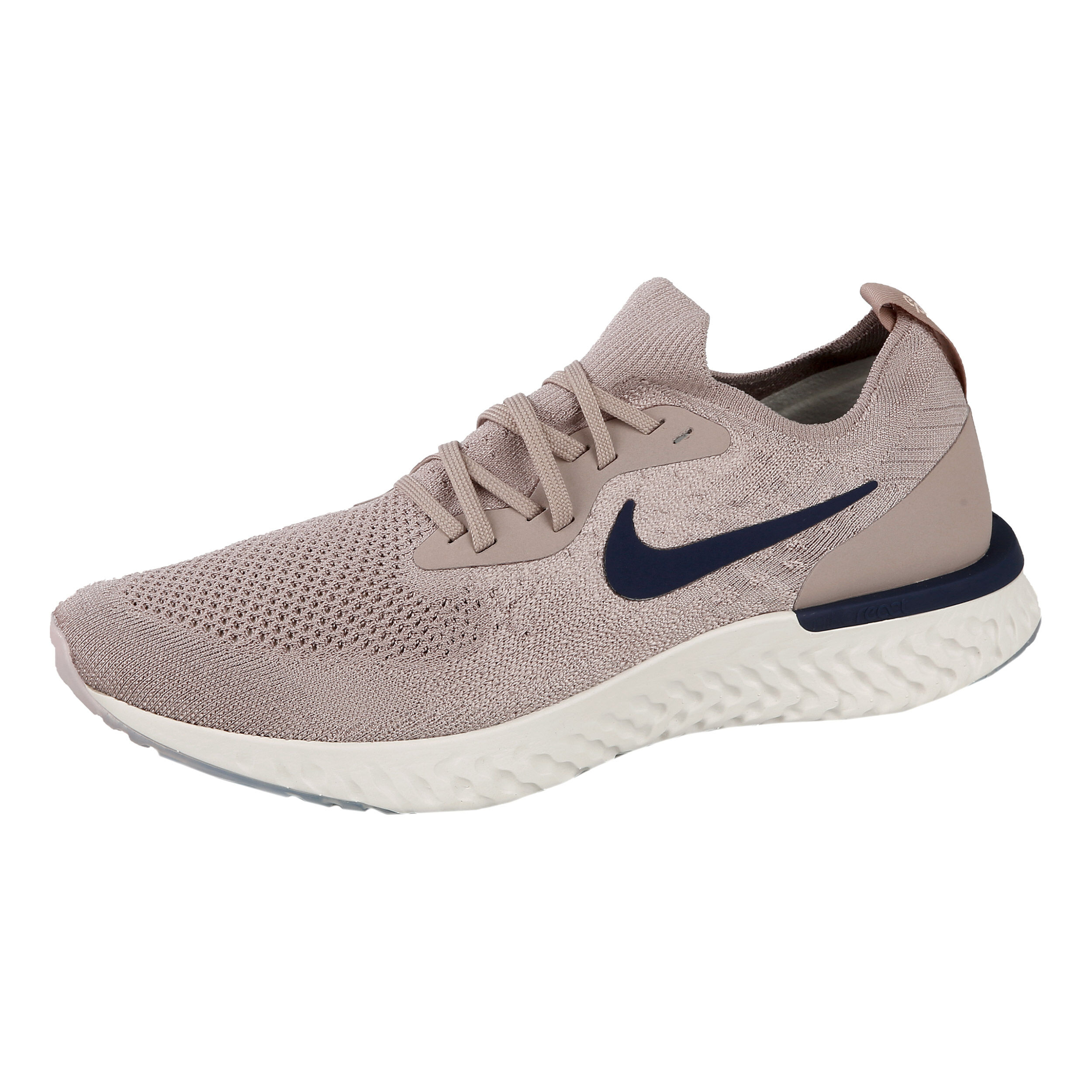 Buy Nike Epic React Flyknit Neutral Running Shoe Men Beige Dark Blue online Running Point UK