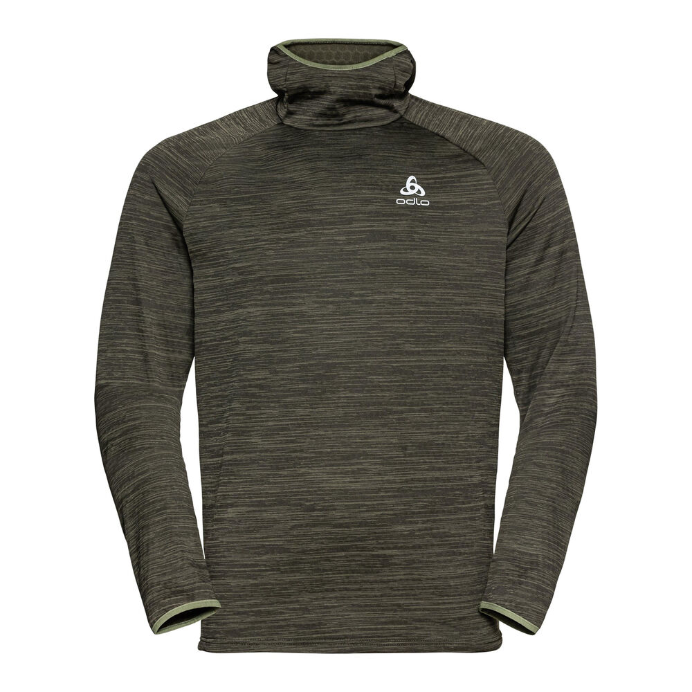 Odlo Easy Warm Mid Layer Hoody Men - Olive, Size XL