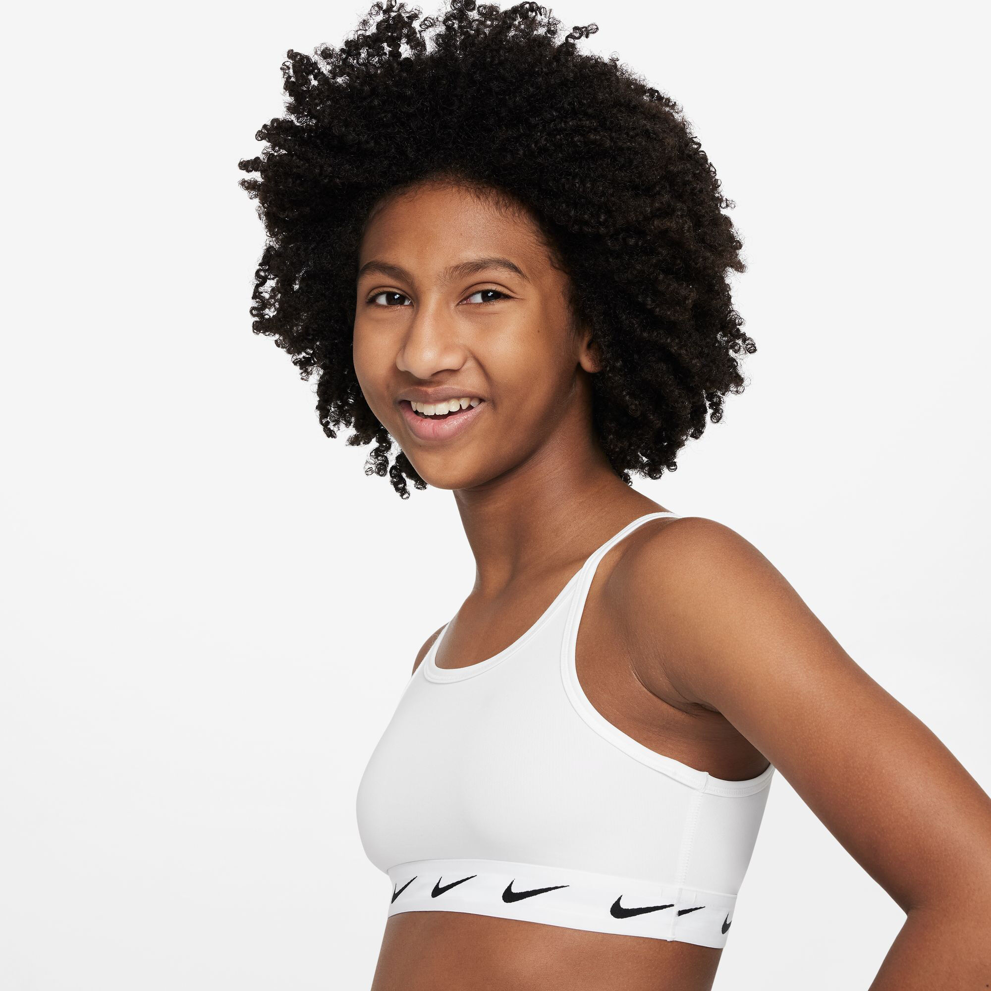 Buy Nike Dri-Fit Big Kids Sports Bras Girls White, Black online