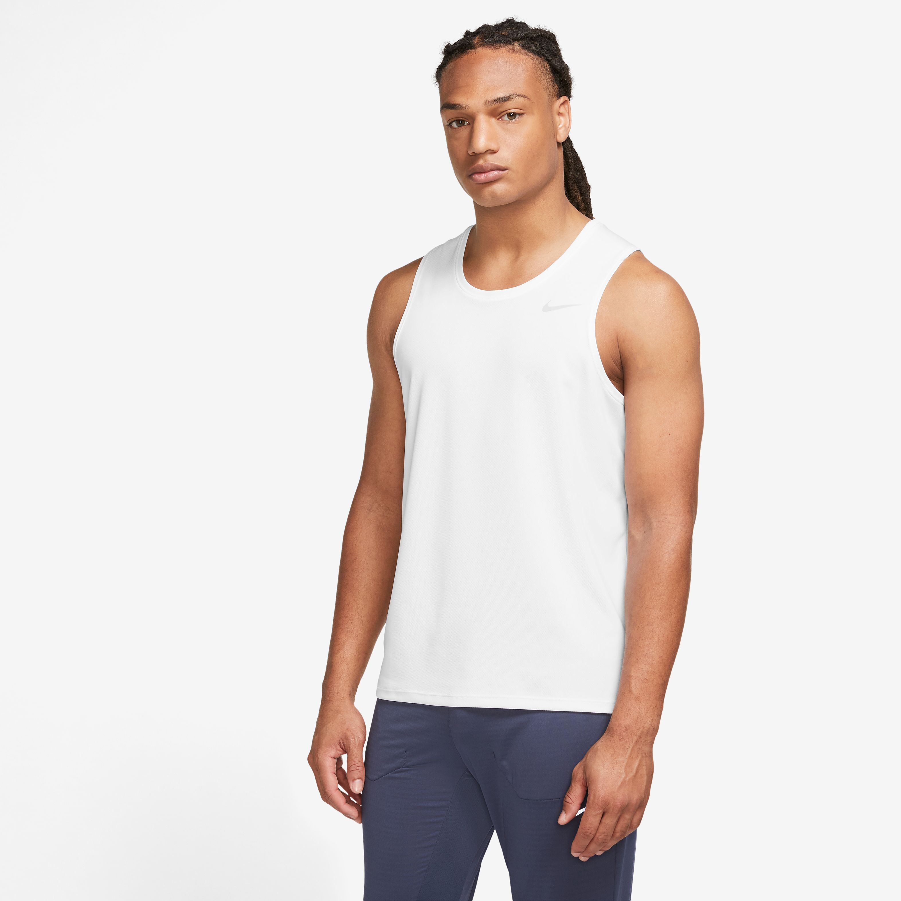 Buy Nike Dri Fit Miler Tank Top Men White Grey online Running Point UK