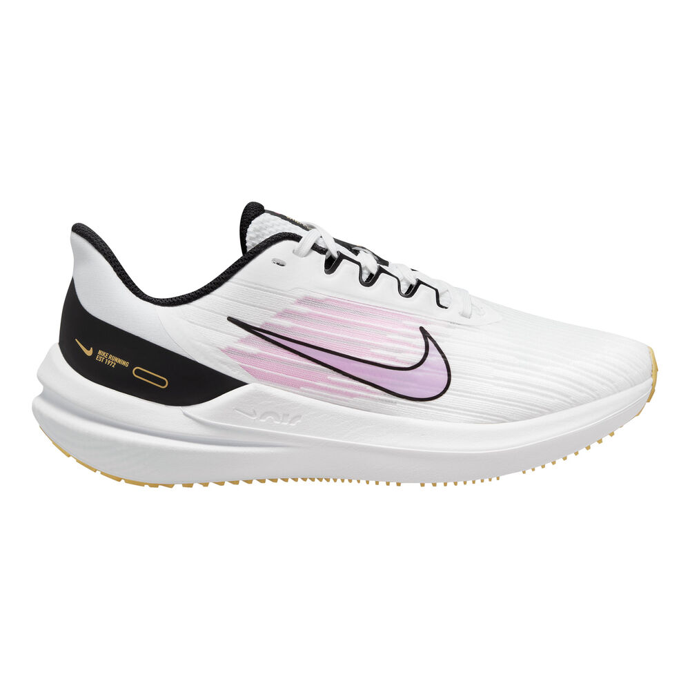 Nike Air Winflo 9 Neutral Running Shoe Women - White, Black, Size 7