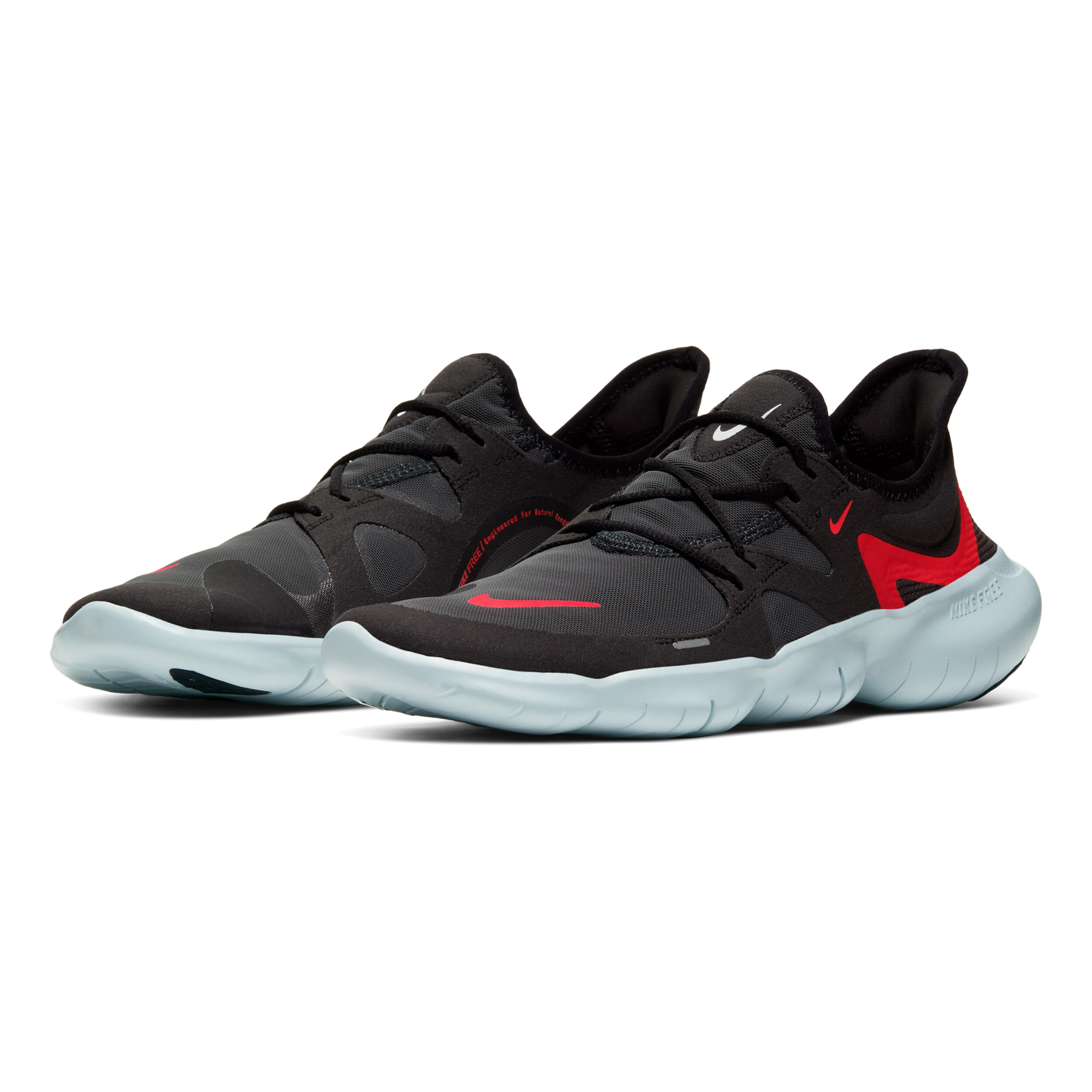 Free run mens black red shop