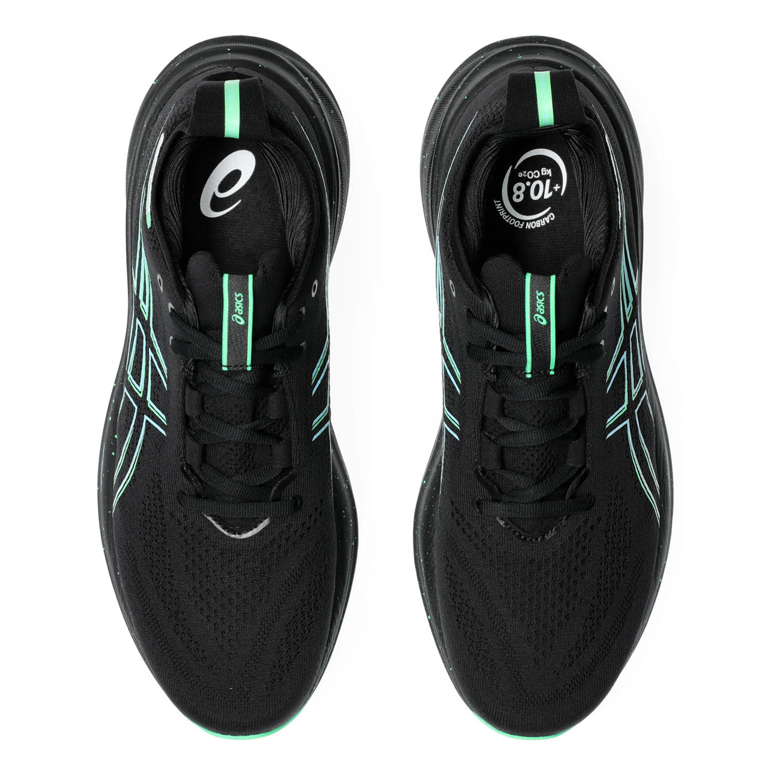 Black and green running shoes outlet