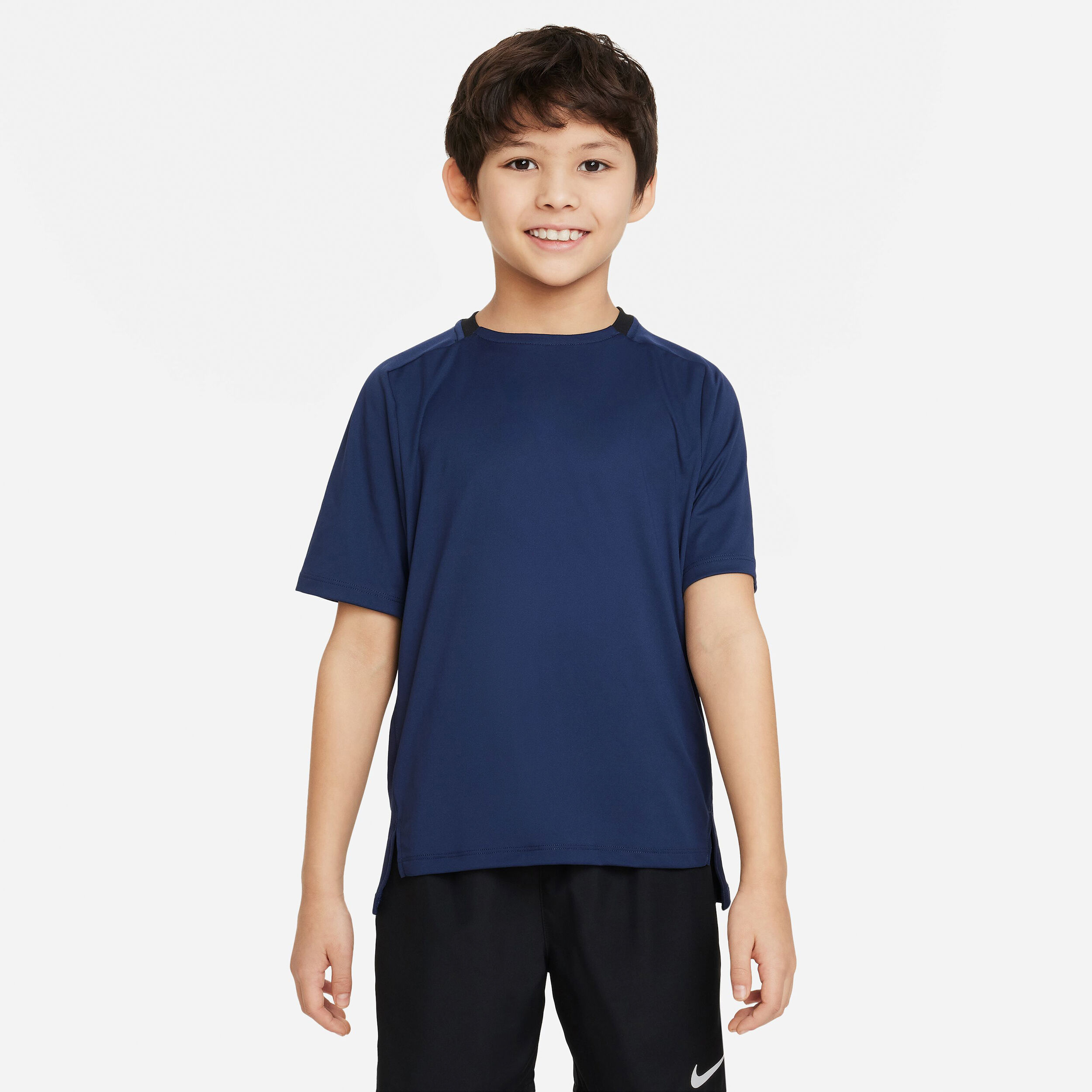 Dri fit navy blue hot sale shirt