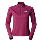 The North Face Clothing The North Face Sunriser 1/4 Zip Running Shirt Women-Berry