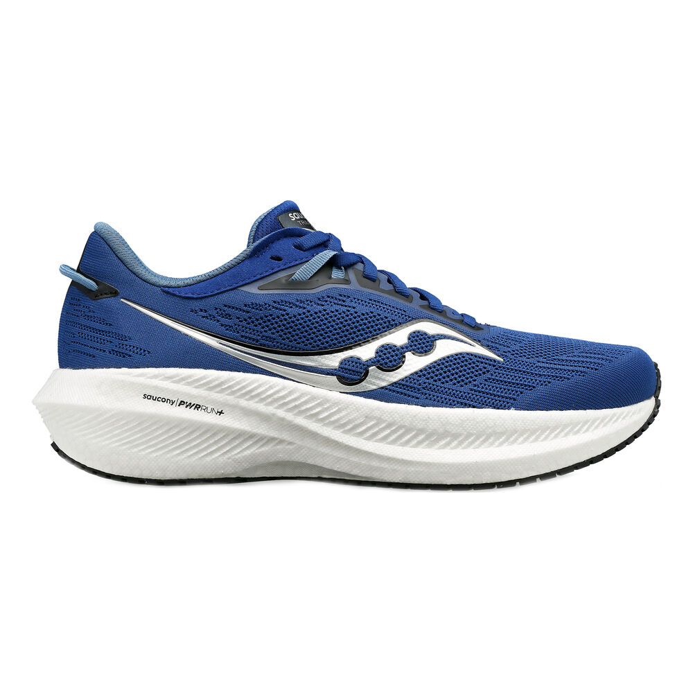 saucony triumph 21 neutral running shoe men - blue, white, size 9