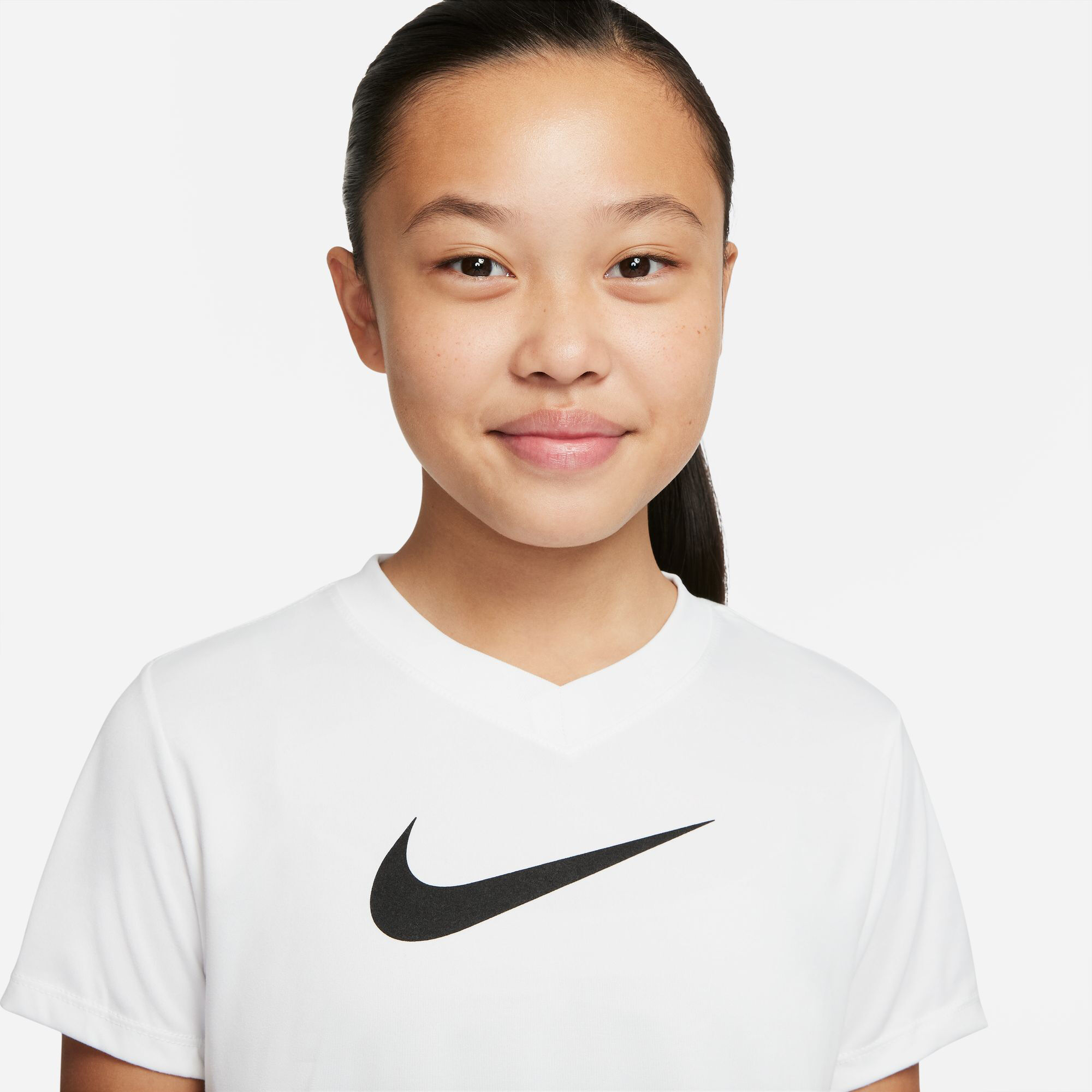 Buy Nike Dri Fit T Shirt Kids White Black online Running Point UK