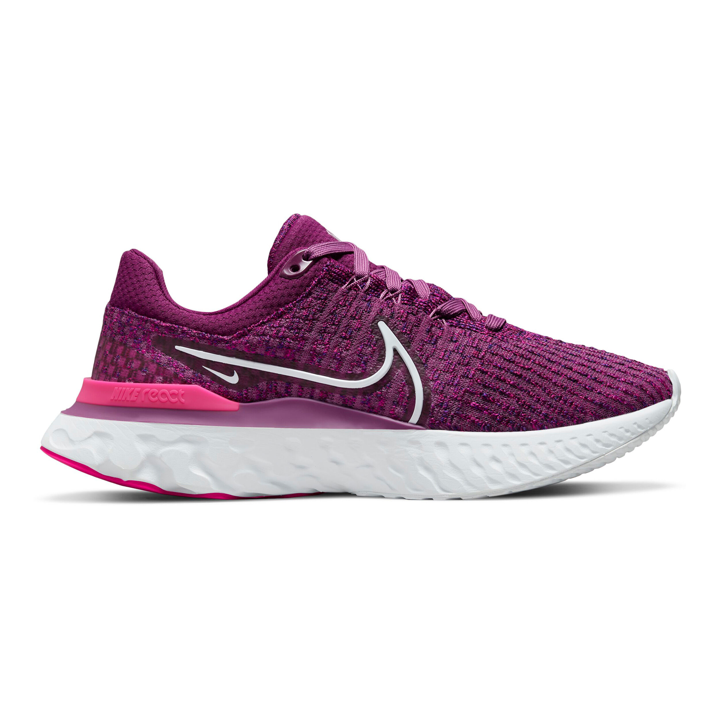React Infinity Run Flyknit 3 Neutral Running Shoe Women Pink Red