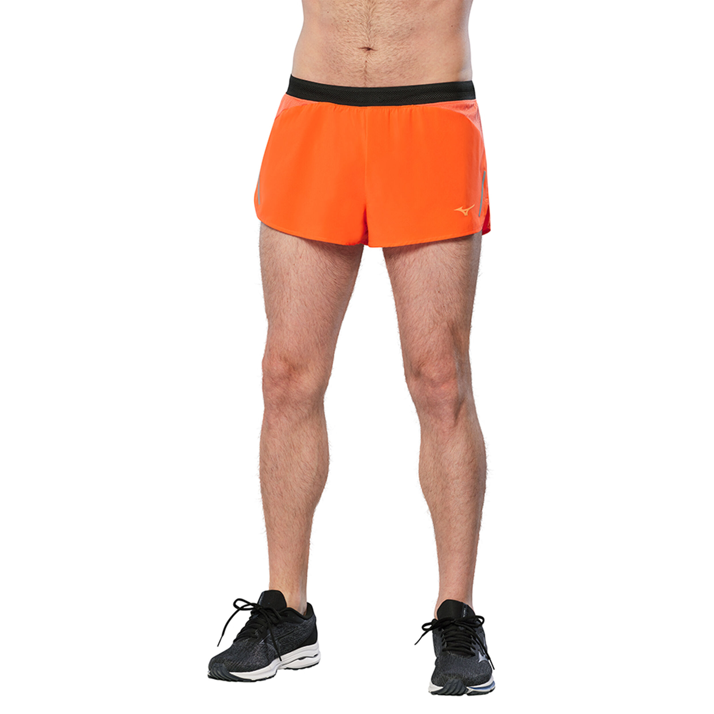 Buy Mizuno Aero Split 1.5 Running Shorts Men Orange Black online Running Point UK