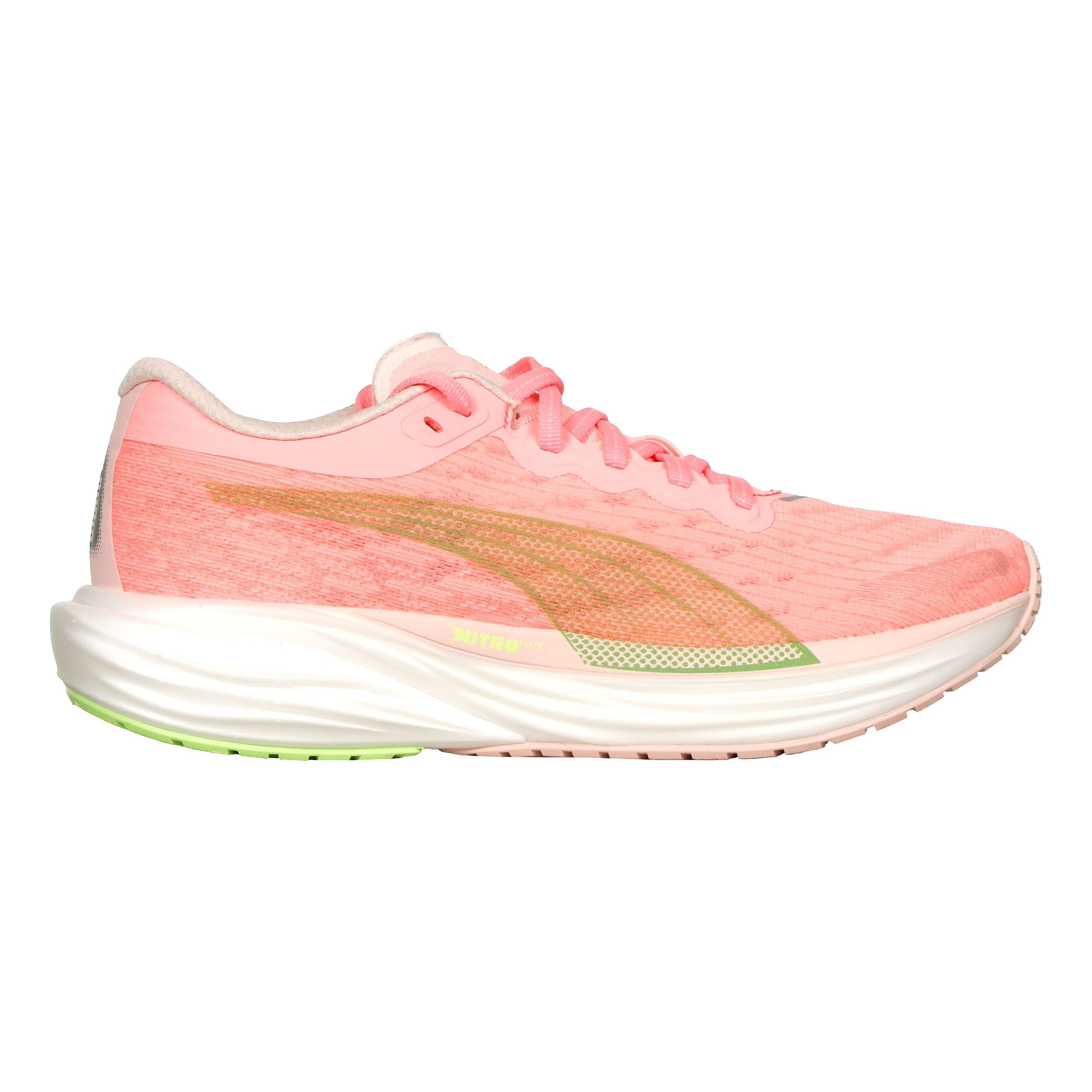 Puma pink and green outlet shoes