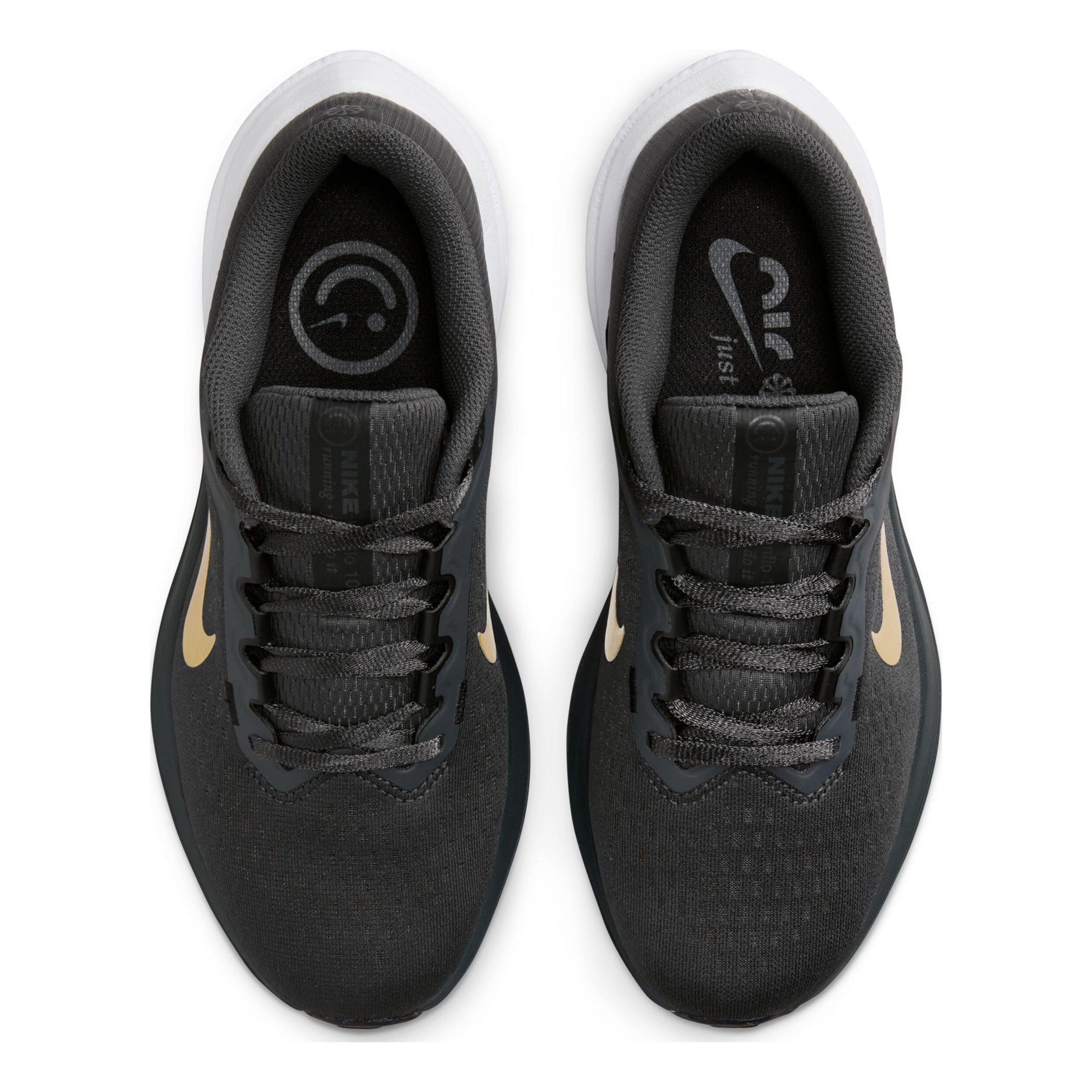 Womens black and gold nike cheap