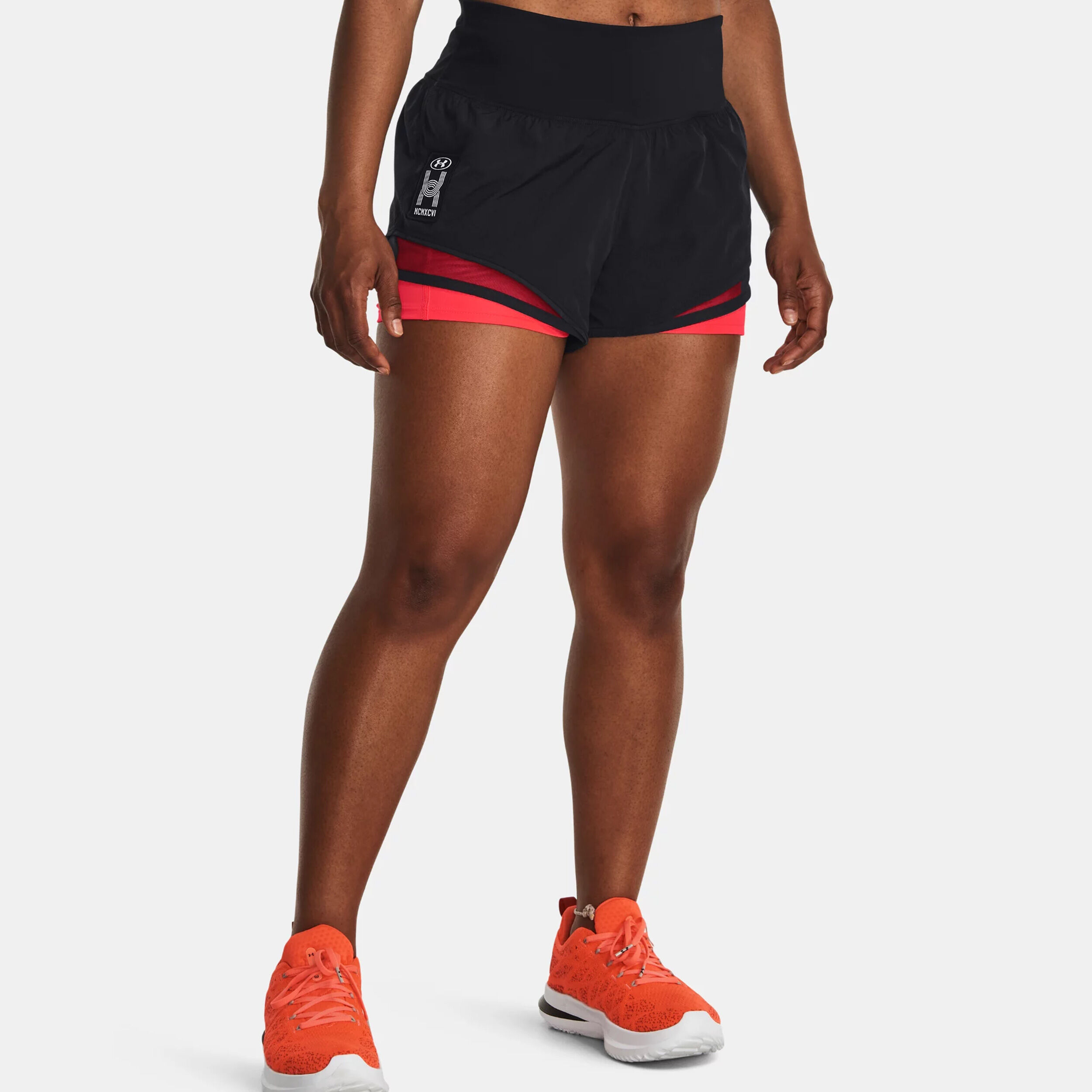 Red shorts women store