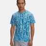 Launch Printed Running Shirt Men-Blue,Light Blue