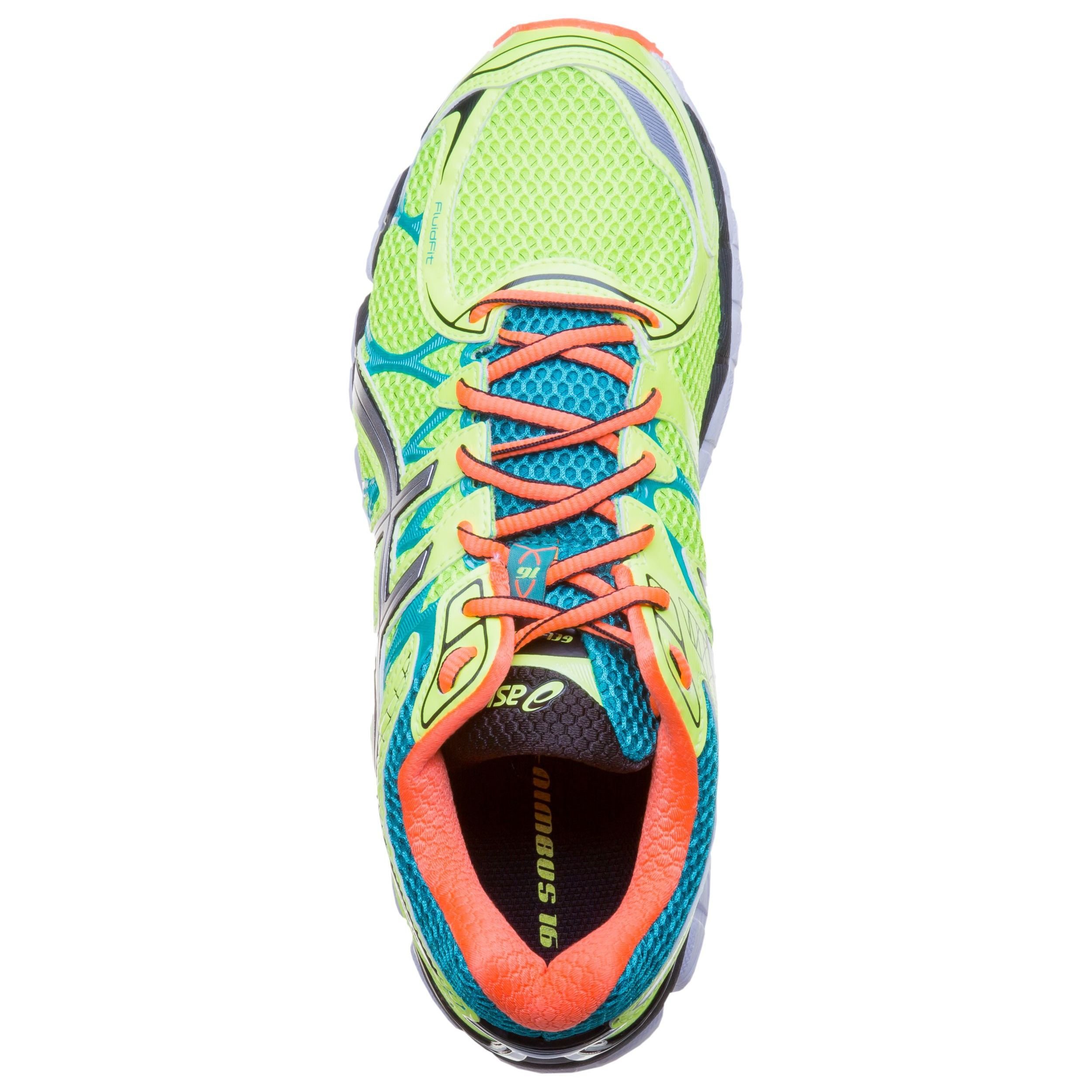 Gel Nimbus 16 Neutral Running Shoe Men Neon Yellow Silver