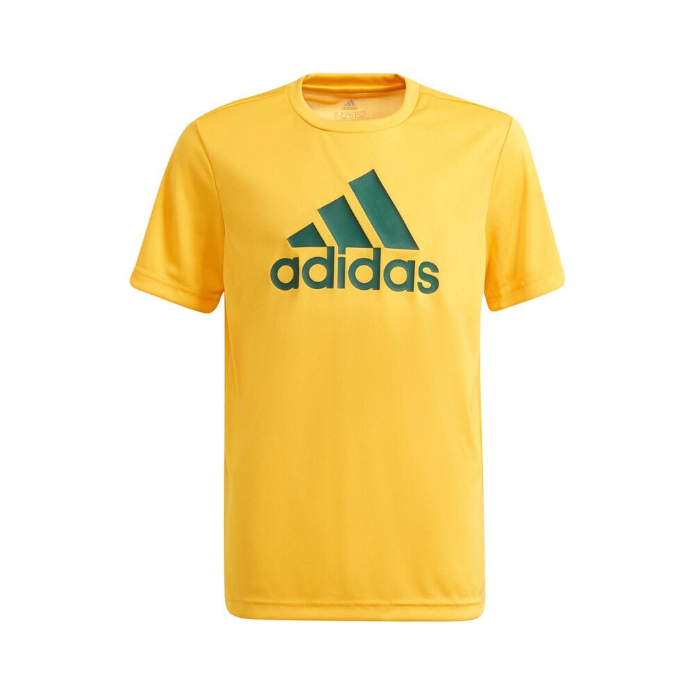 adidas Big Logo T-Shirt Boys - Yellow, Size 164